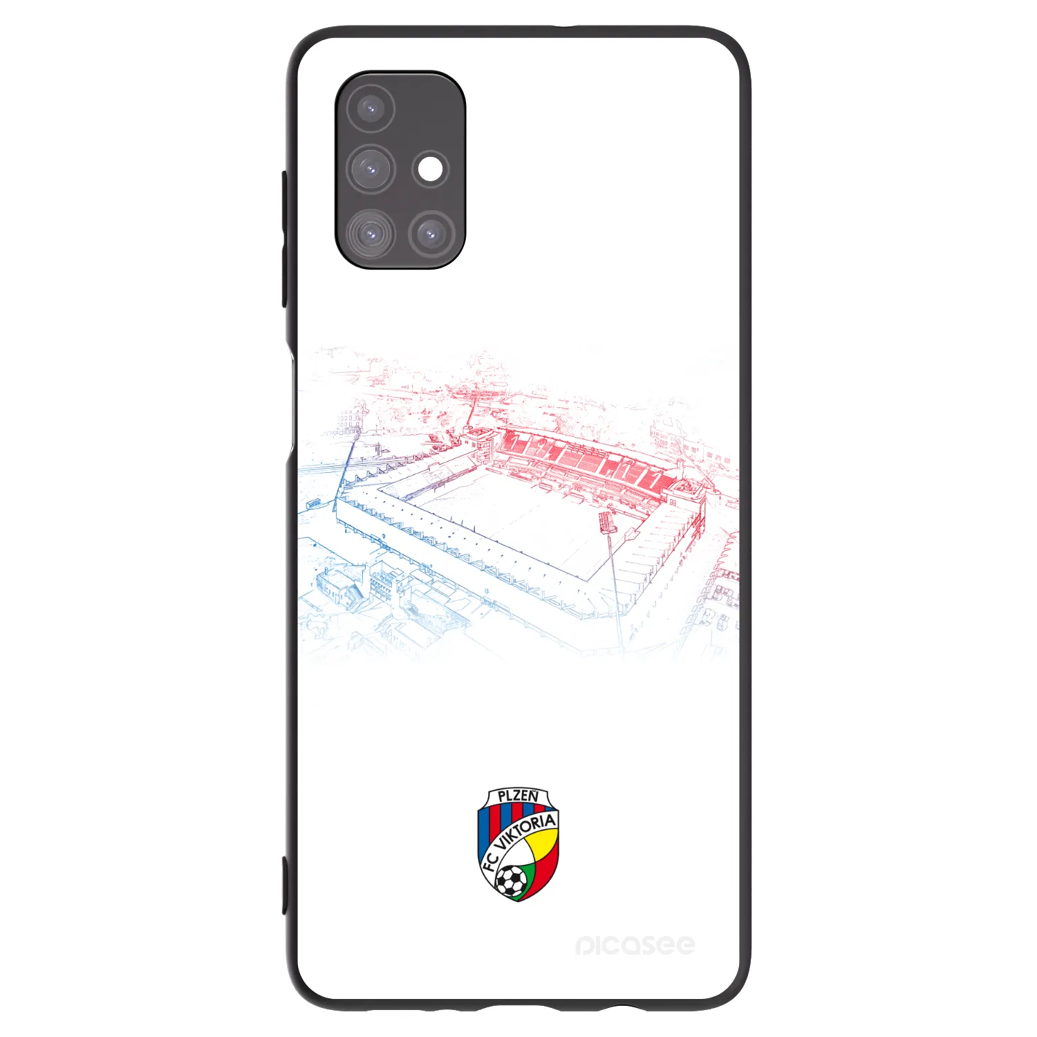 Picasee silikonový černý obal pro Samsung Galaxy M51 M515F - FC Viktoria Plzeň C