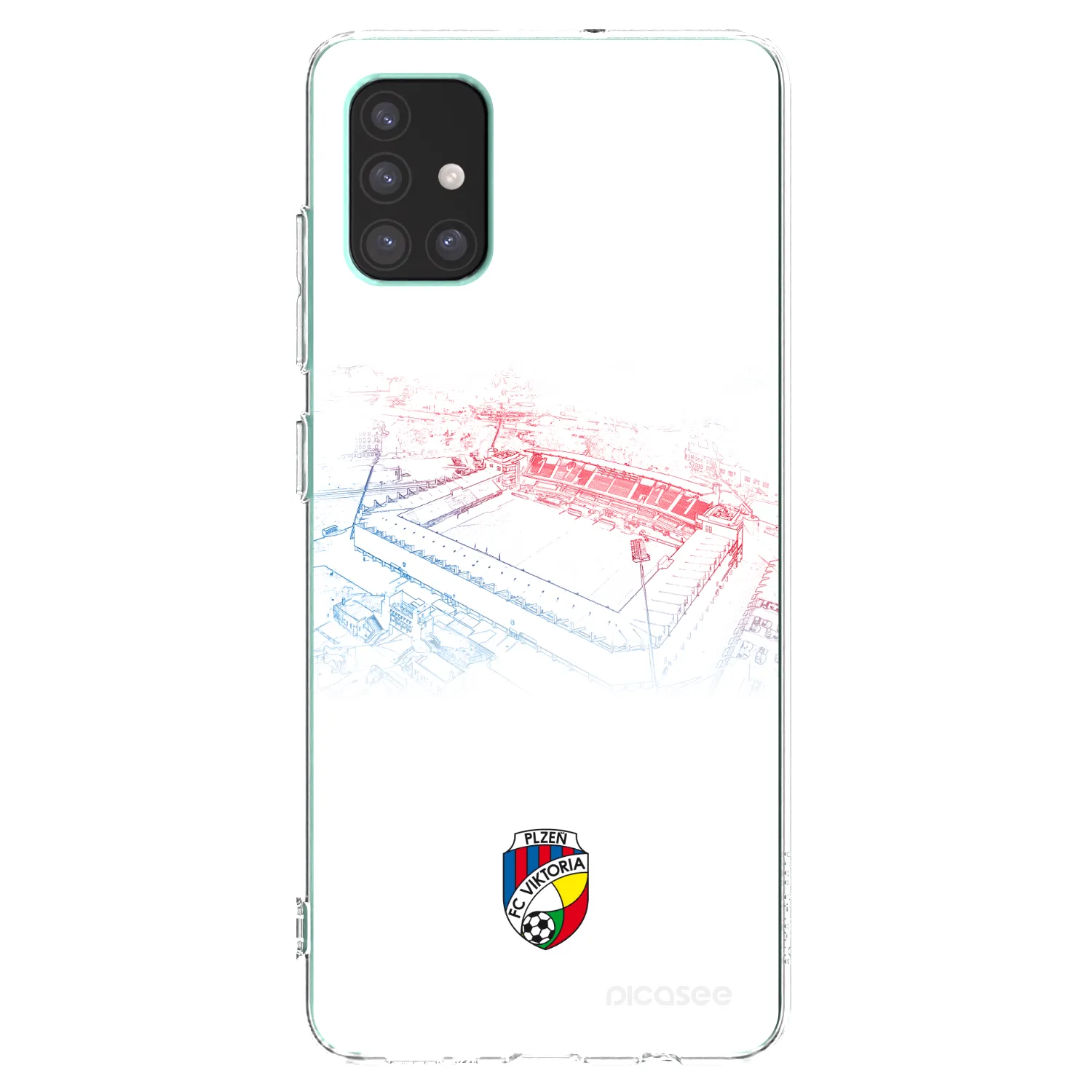 Picasee silikonový průhledný obal pro Samsung Galaxy M51 M515F - FC Viktoria Plzeň C