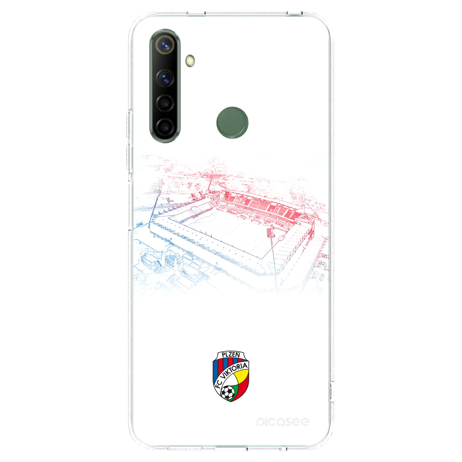 Picasee silikonový průhledný obal pro Realme 6i - FC Viktoria Plzeň C