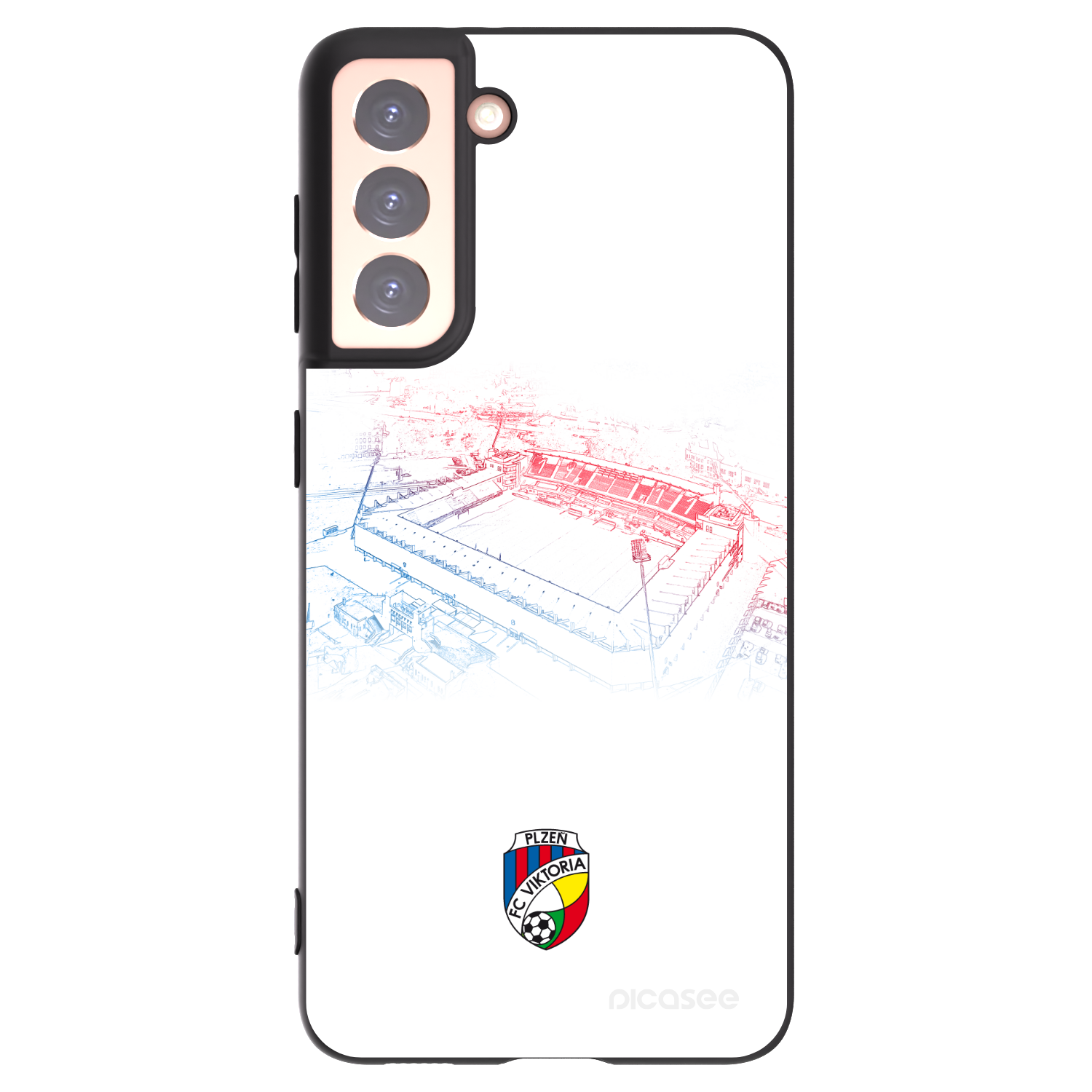 Picasee silikonový černý obal pro Samsung Galaxy S21 5G G991B - FC Viktoria Plzeň C