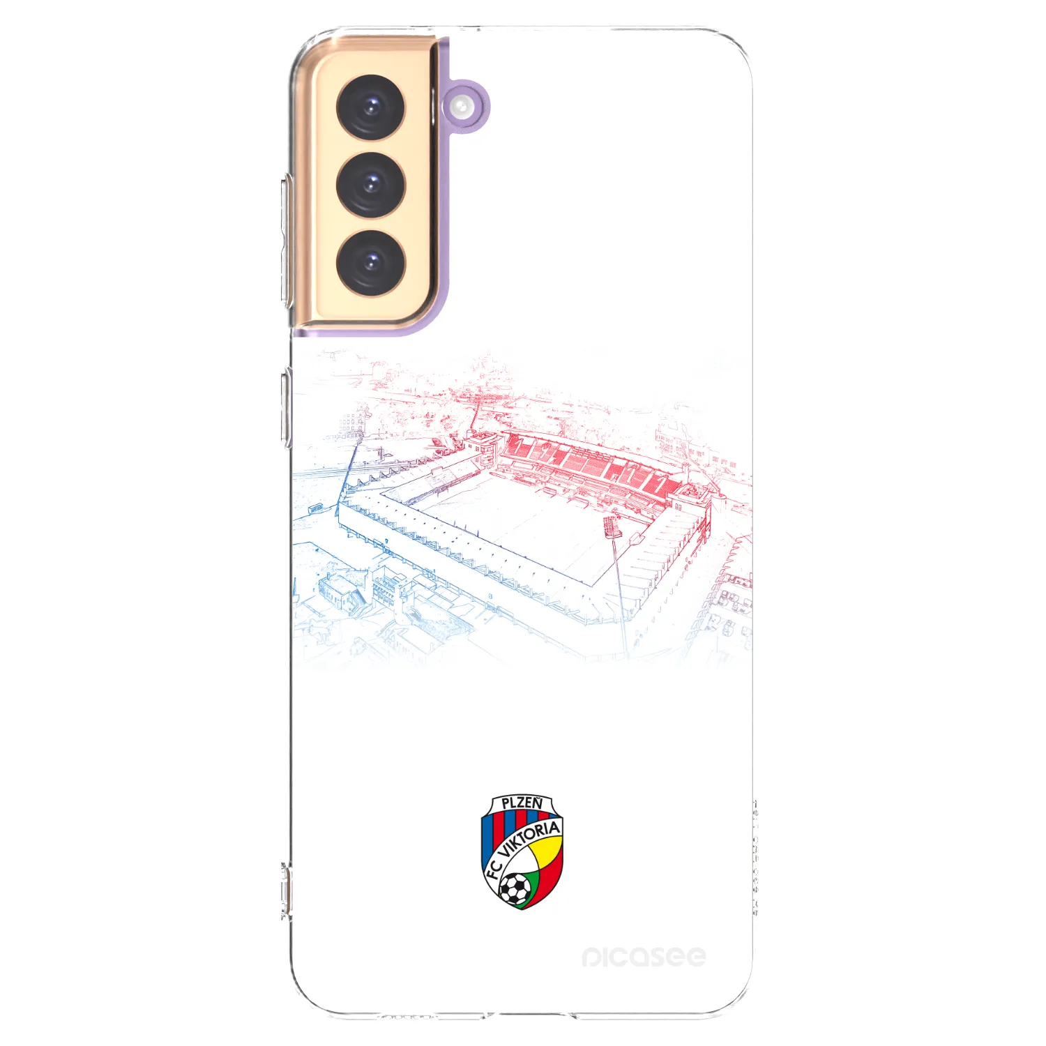 Picasee silikonový průhledný obal pro Samsung Galaxy S21+ 5G G996F - FC Viktoria Plzeň C
