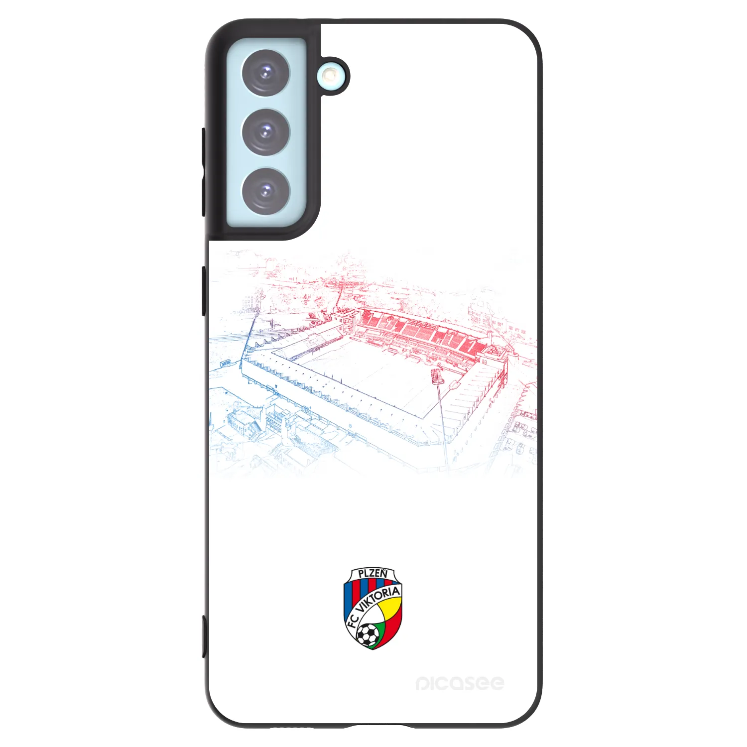 Picasee silikonový černý obal pro Samsung Galaxy S21+ 5G G996F - FC Viktoria Plzeň C
