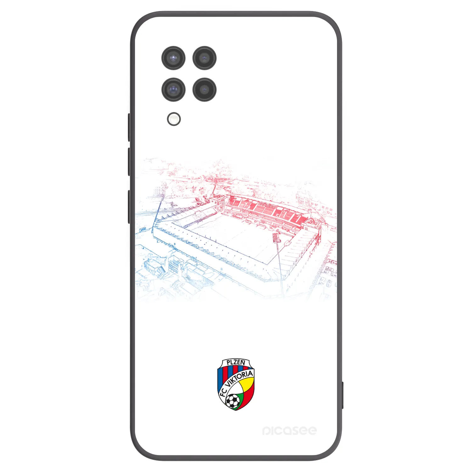 Picasee silikonový černý obal pro Samsung Galaxy A42 A426B - FC Viktoria Plzeň C