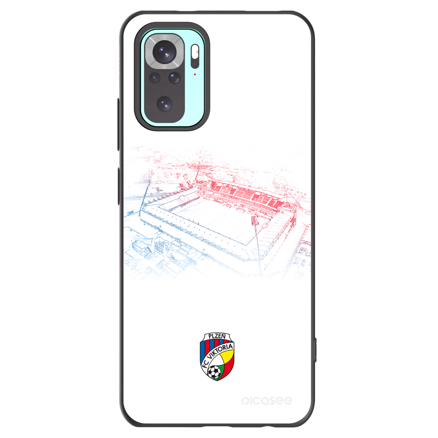 Picasee silikonový černý obal pro Xiaomi Redmi Note 10 Pro - FC Viktoria Plzeň C