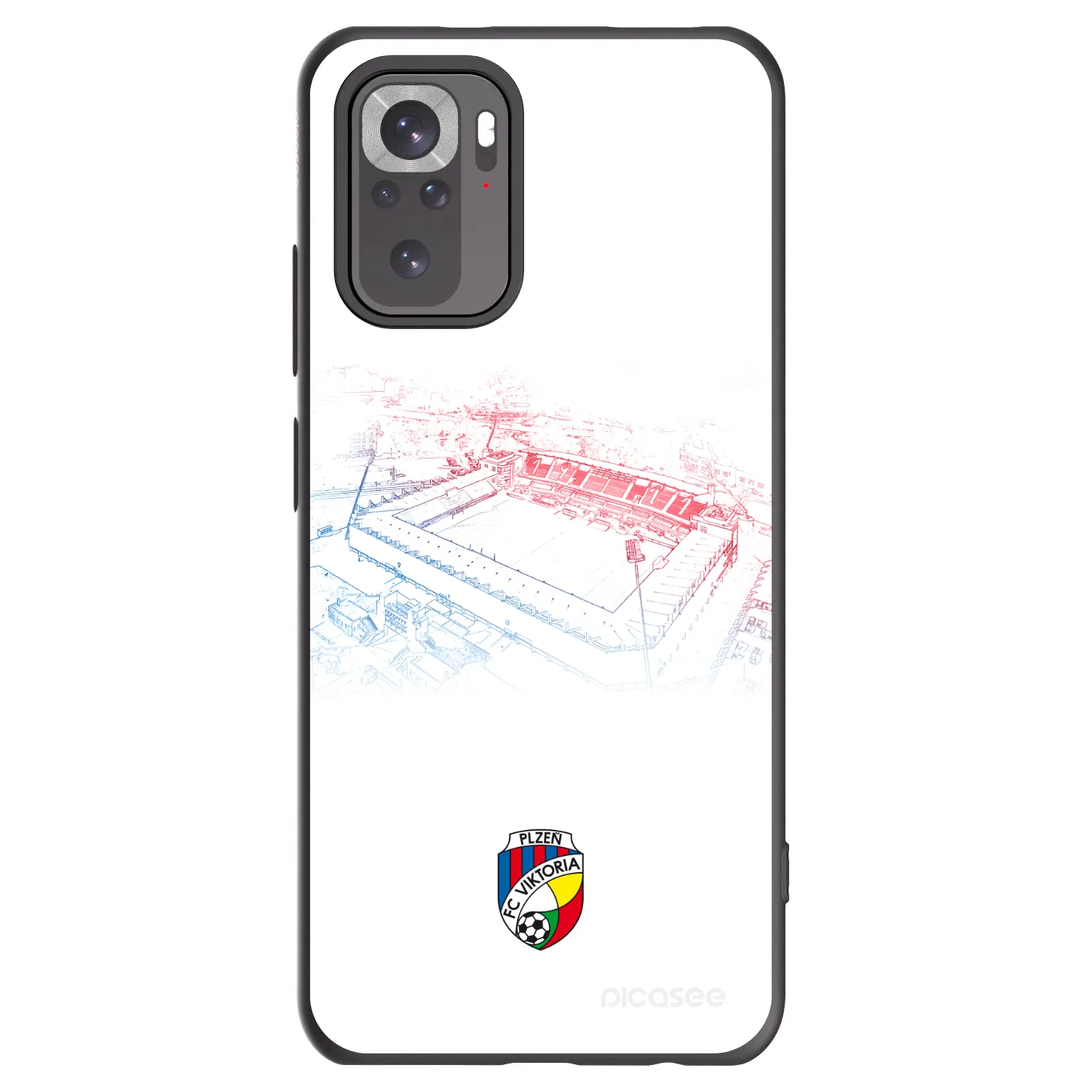 Picasee silikonový černý obal pro Xiaomi Redmi Note 10S - FC Viktoria Plzeň C