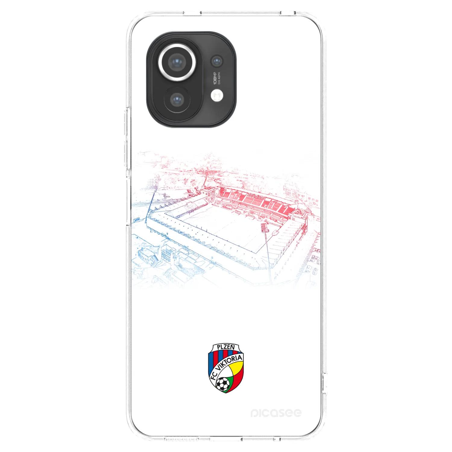Picasee silikonový průhledný obal pro Xiaomi Mi 11 - FC Viktoria Plzeň C