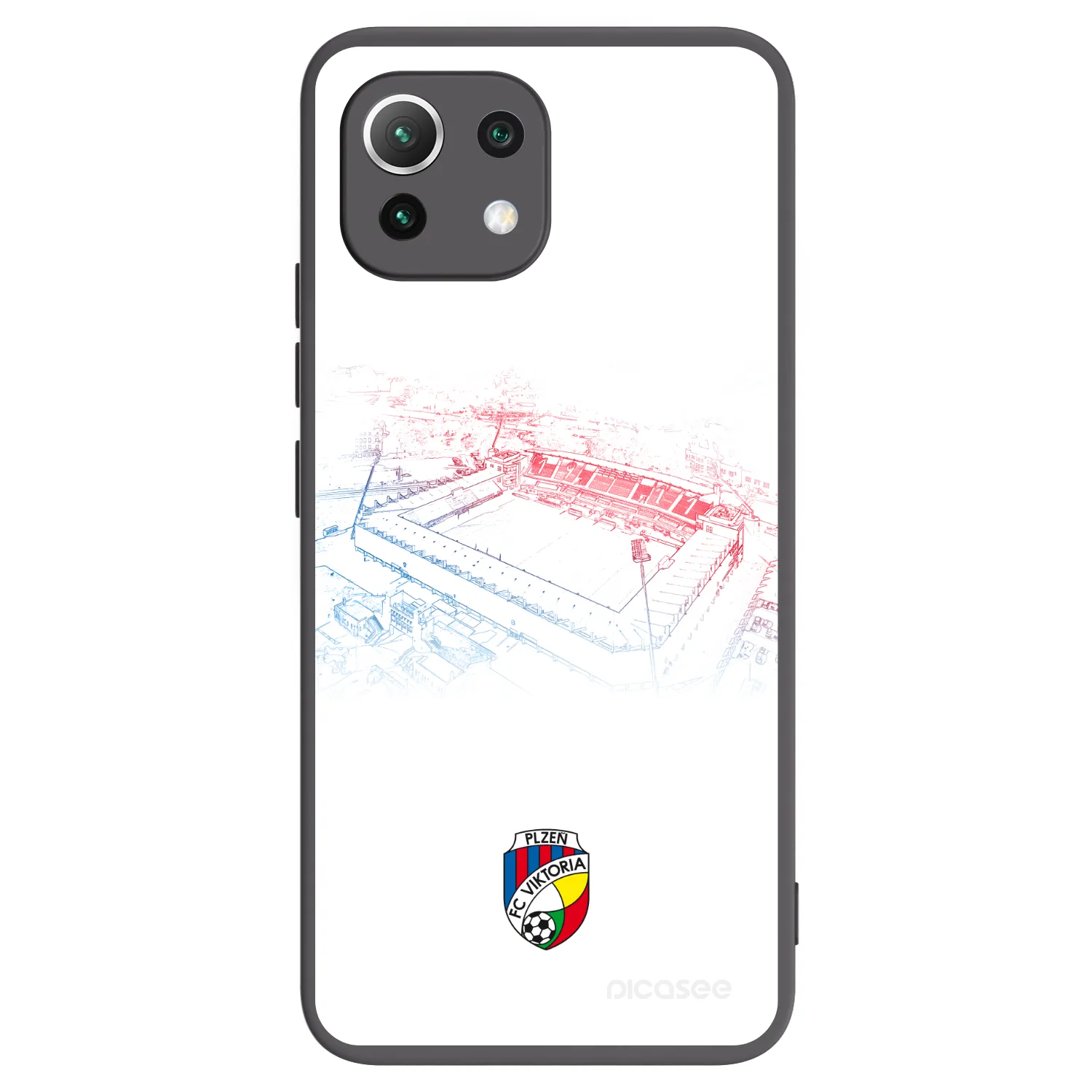 Picasee silikonový černý obal pro Xiaomi Mi 11 Lite - FC Viktoria Plzeň C