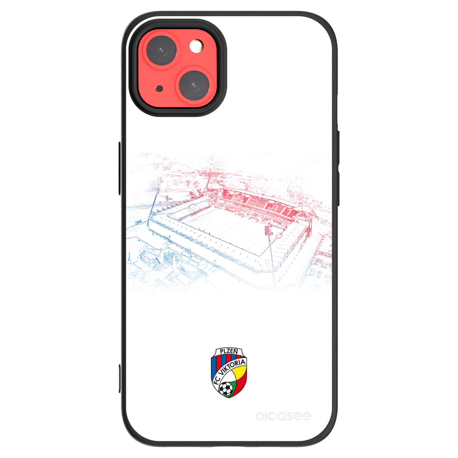 Picasee silikonový černý obal pro Apple iPhone 13 - FC Viktoria Plzeň C