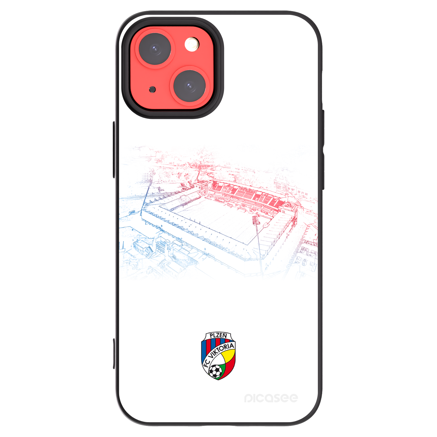 Picasee silikonový černý obal pro Apple iPhone 13 mini - FC Viktoria Plzeň C