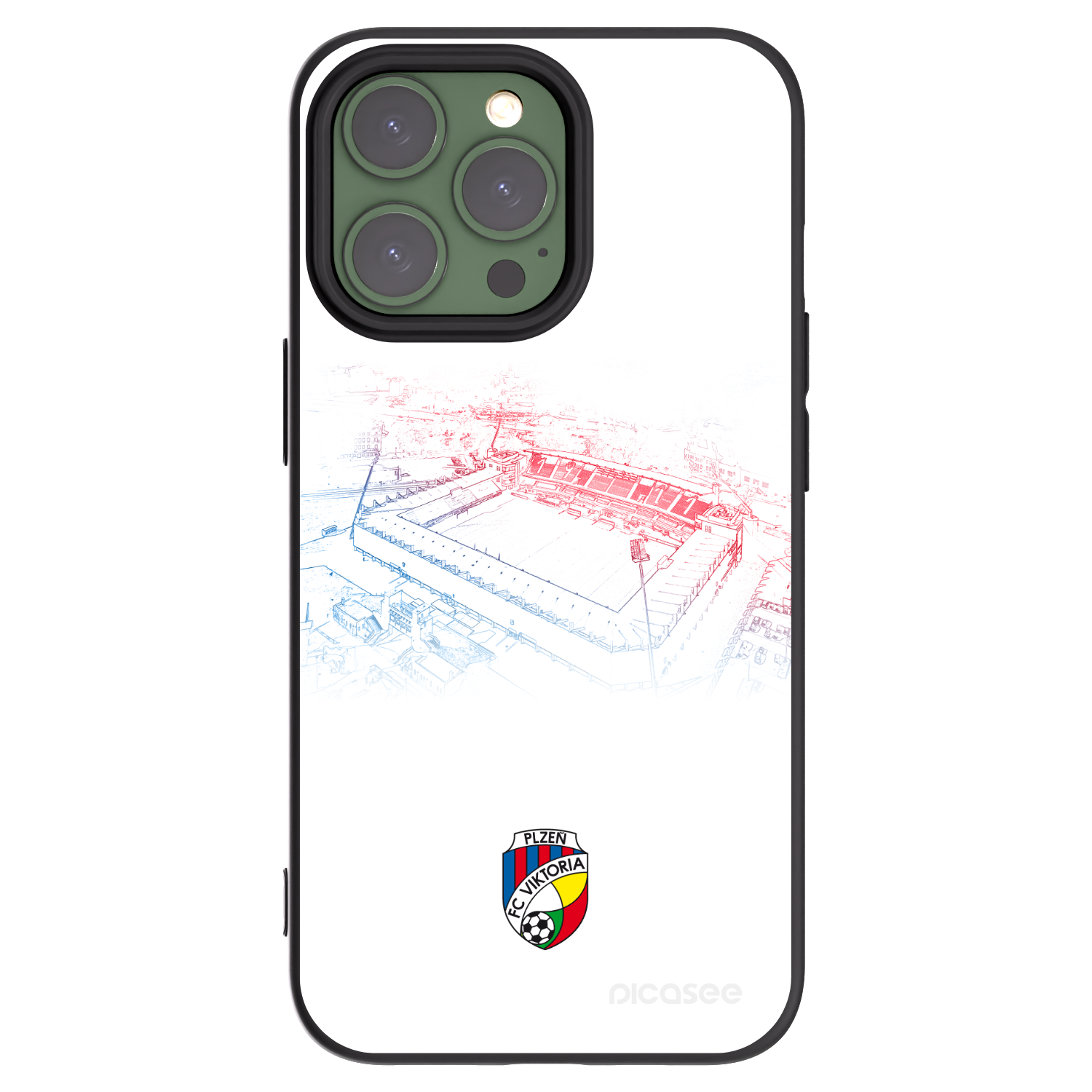 Picasee silikonový černý obal pro Apple iPhone 13 Pro - FC Viktoria Plzeň C