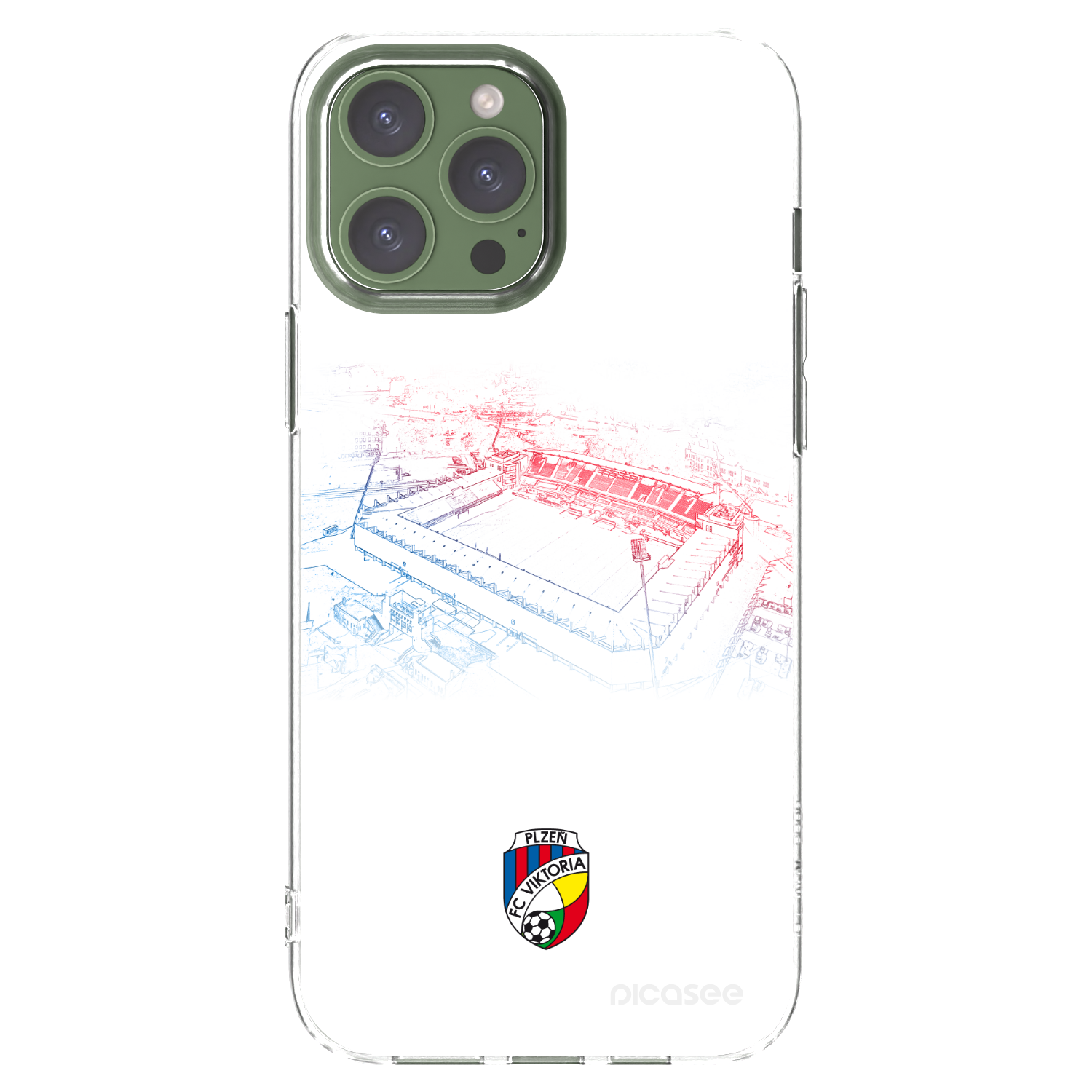 Picasee silikonový průhledný obal pro Apple iPhone 13 Pro Max - FC Viktoria Plzeň C