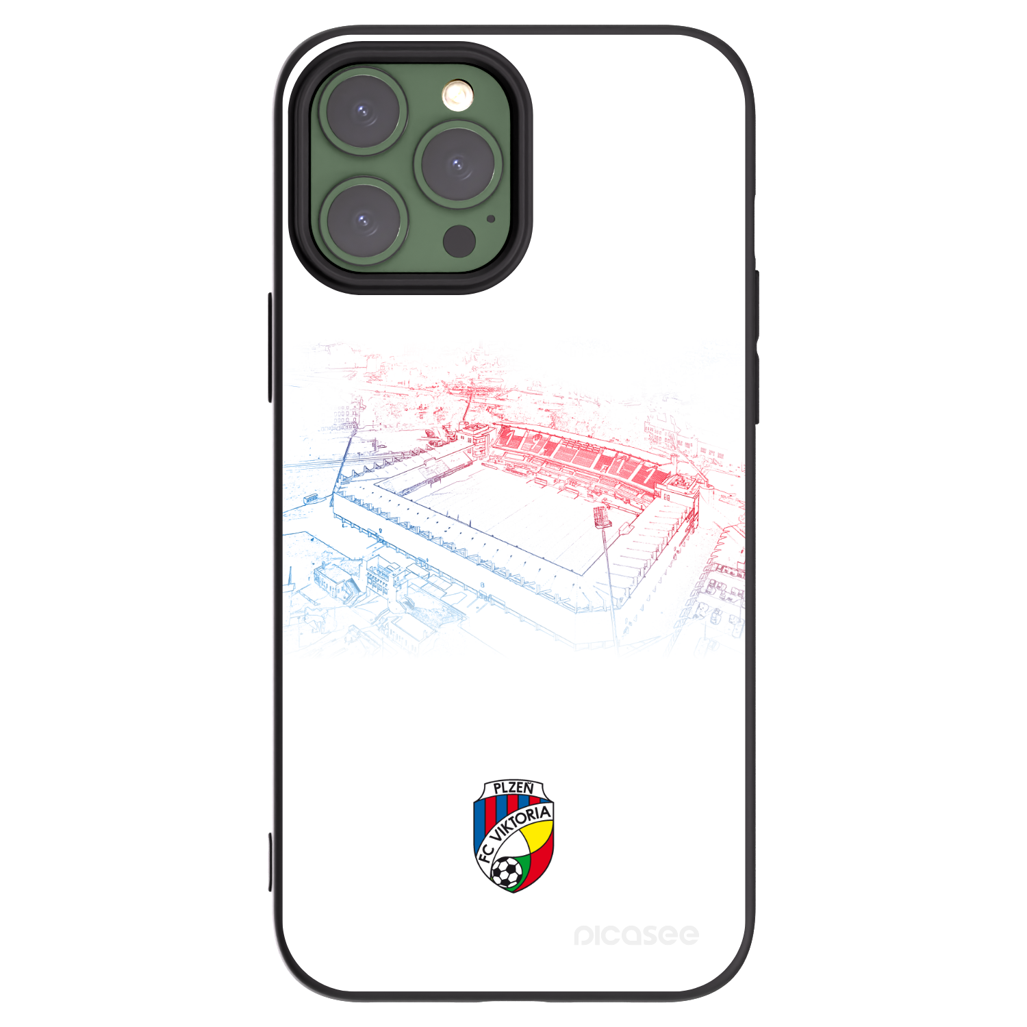 Picasee silikonový černý obal pro Apple iPhone 13 Pro Max - FC Viktoria Plzeň C