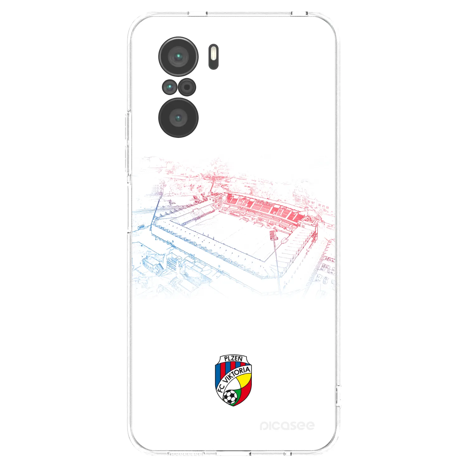 Picasee silikonový průhledný obal pro Xiaomi Poco F3 - FC Viktoria Plzeň C