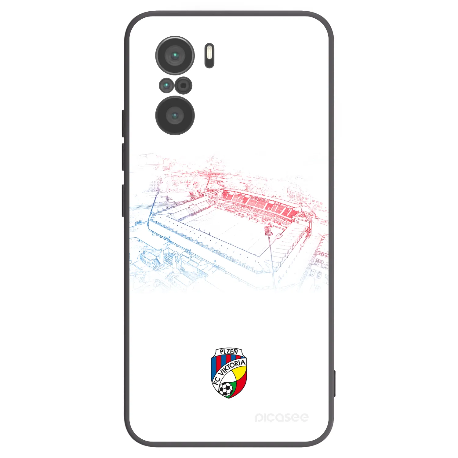 Picasee silikonový černý obal pro Xiaomi Poco F3 - FC Viktoria Plzeň C