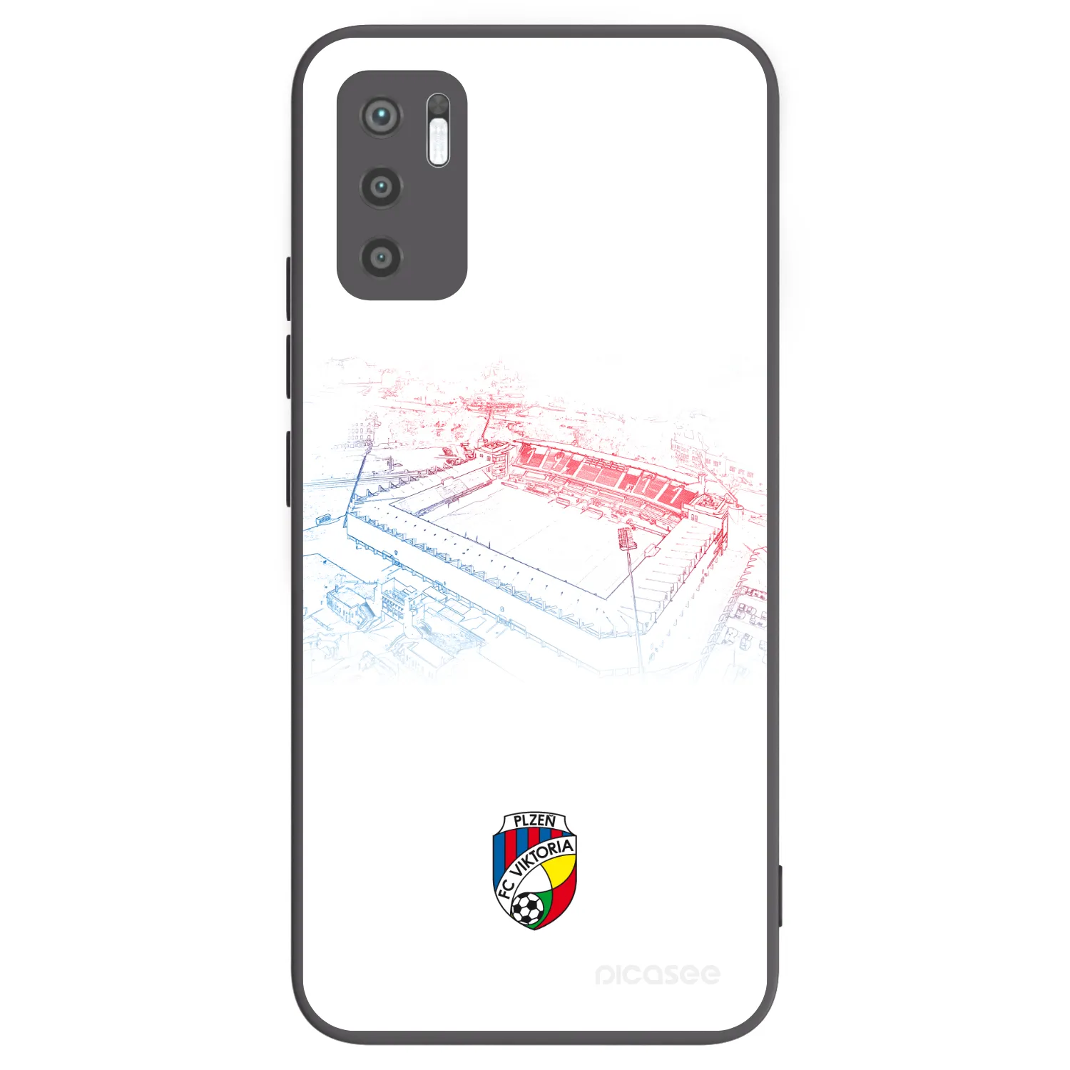 Picasee silikonový černý obal pro Xiaomi Redmi Note 10 5G - FC Viktoria Plzeň C