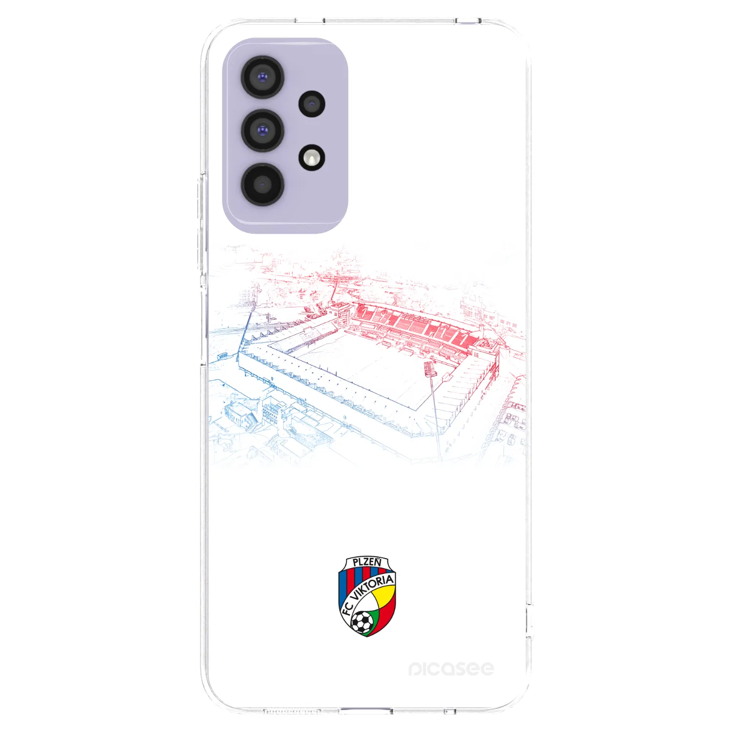 Picasee silikonový průhledný obal pro Samsung Galaxy A32 4G SM-A325F - FC Viktoria Plzeň C