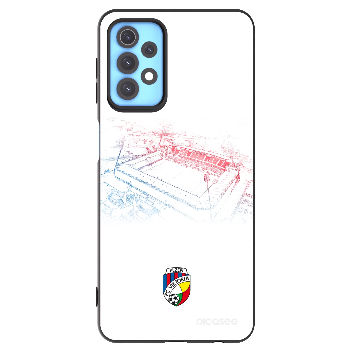 Picasee silikonový černý obal pro Samsung Galaxy A32 4G SM-A325F - FC Viktoria Plzeň C
