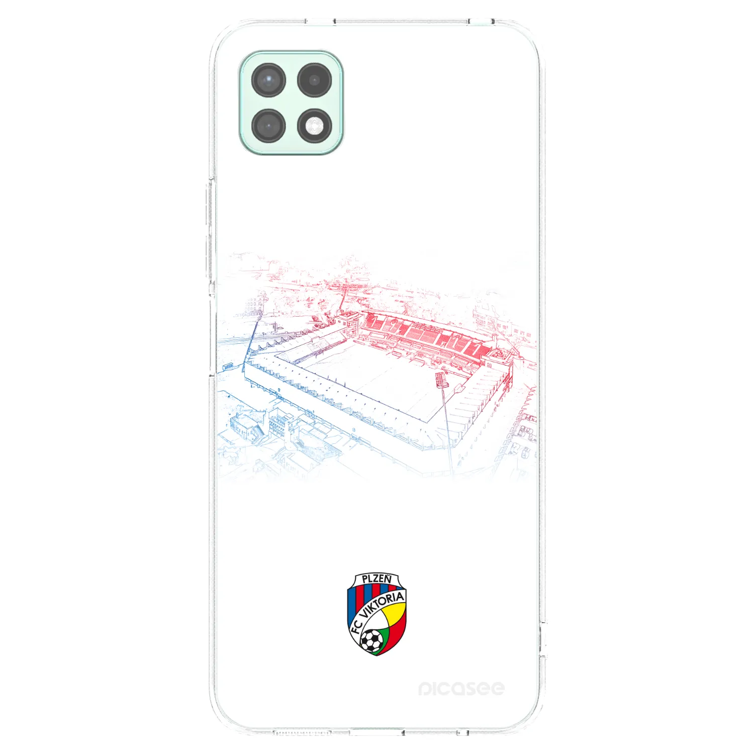 Picasee silikonový průhledný obal pro Samsung Galaxy A22 A226B 5G - FC Viktoria Plzeň C