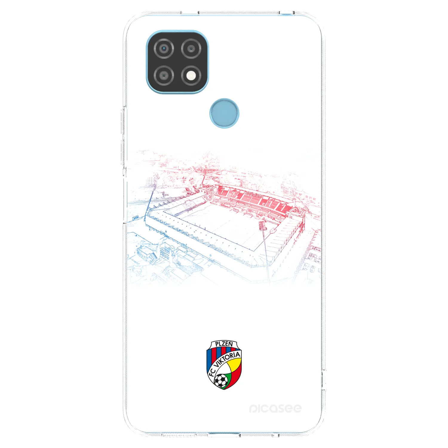 Picasee silikonový průhledný obal pro Realme C21 - FC Viktoria Plzeň C