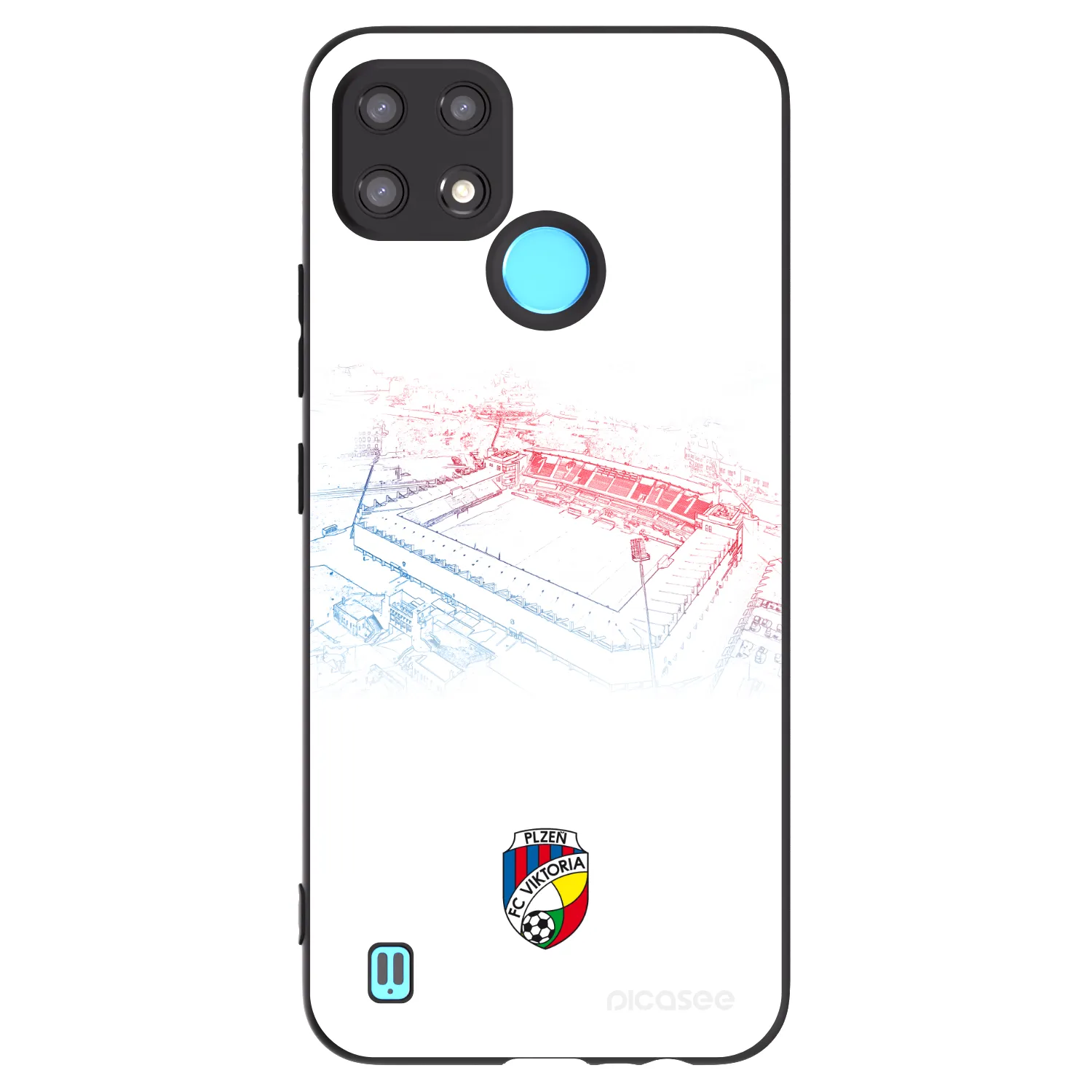 Picasee silikonový černý obal pro Realme C21 - FC Viktoria Plzeň C