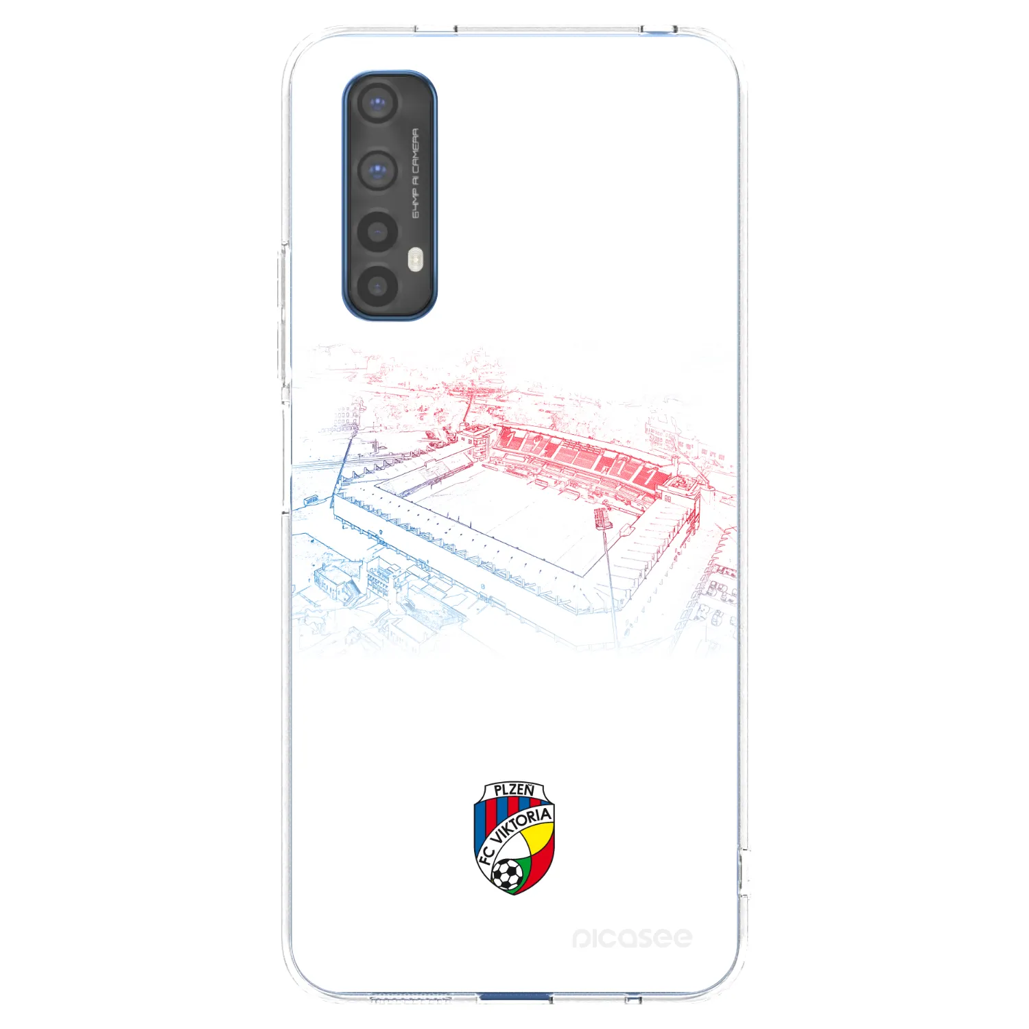 Picasee silikonový průhledný obal pro Realme 7 - FC Viktoria Plzeň C
