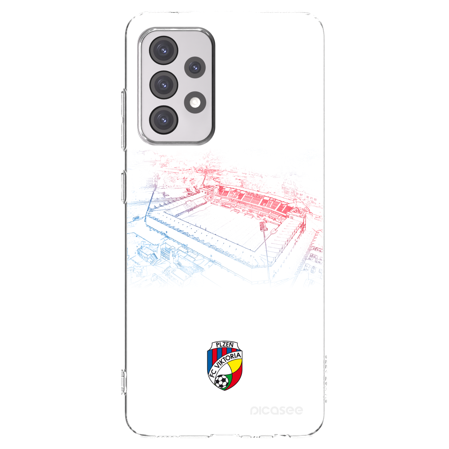 Picasee silikonový průhledný obal pro Samsung Galaxy A52s 5G A528B - FC Viktoria Plzeň C