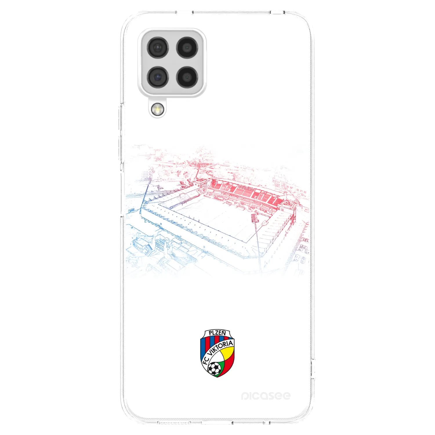 Picasee silikonový průhledný obal pro Samsung Galaxy A22 A225F 4G - FC Viktoria Plzeň C