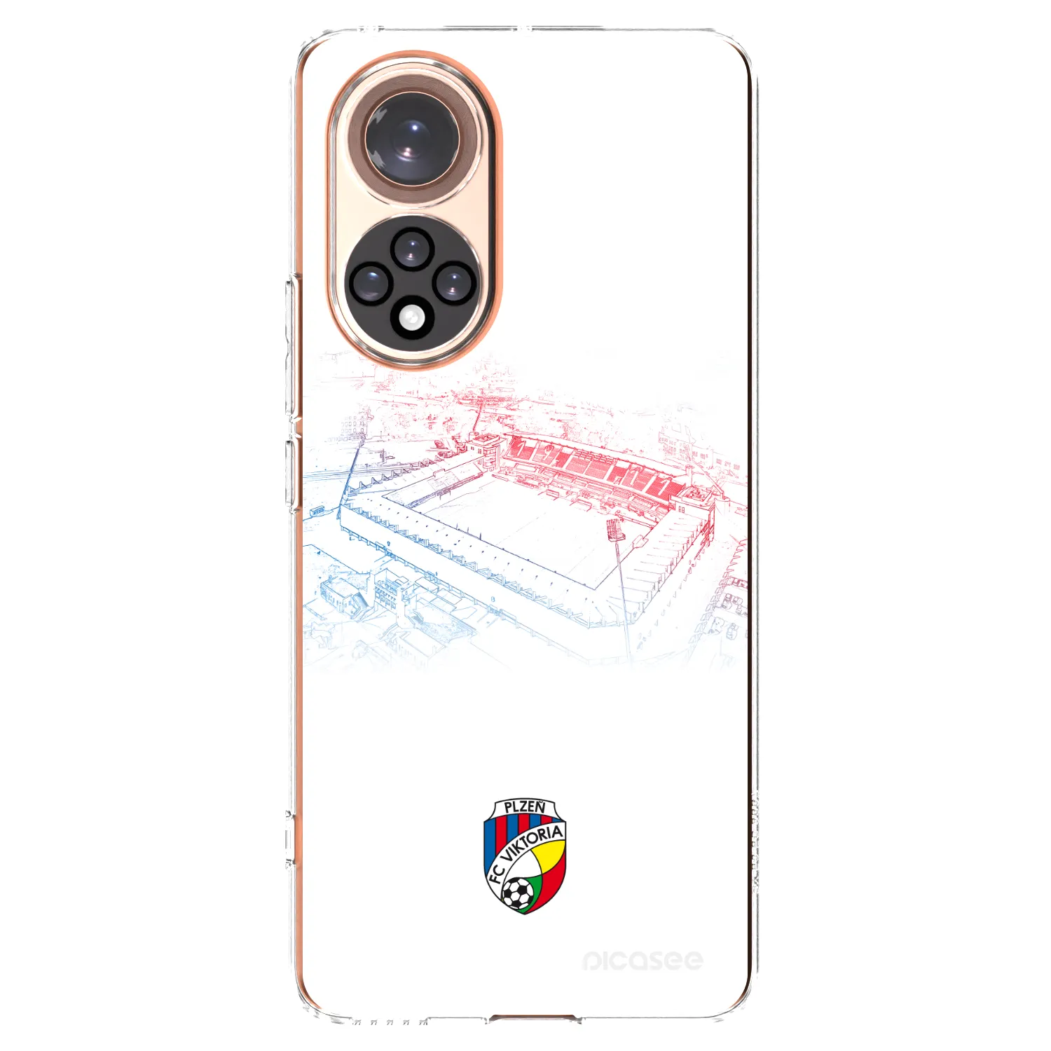 Picasee silikonový průhledný obal pro Honor 50 5G - FC Viktoria Plzeň C