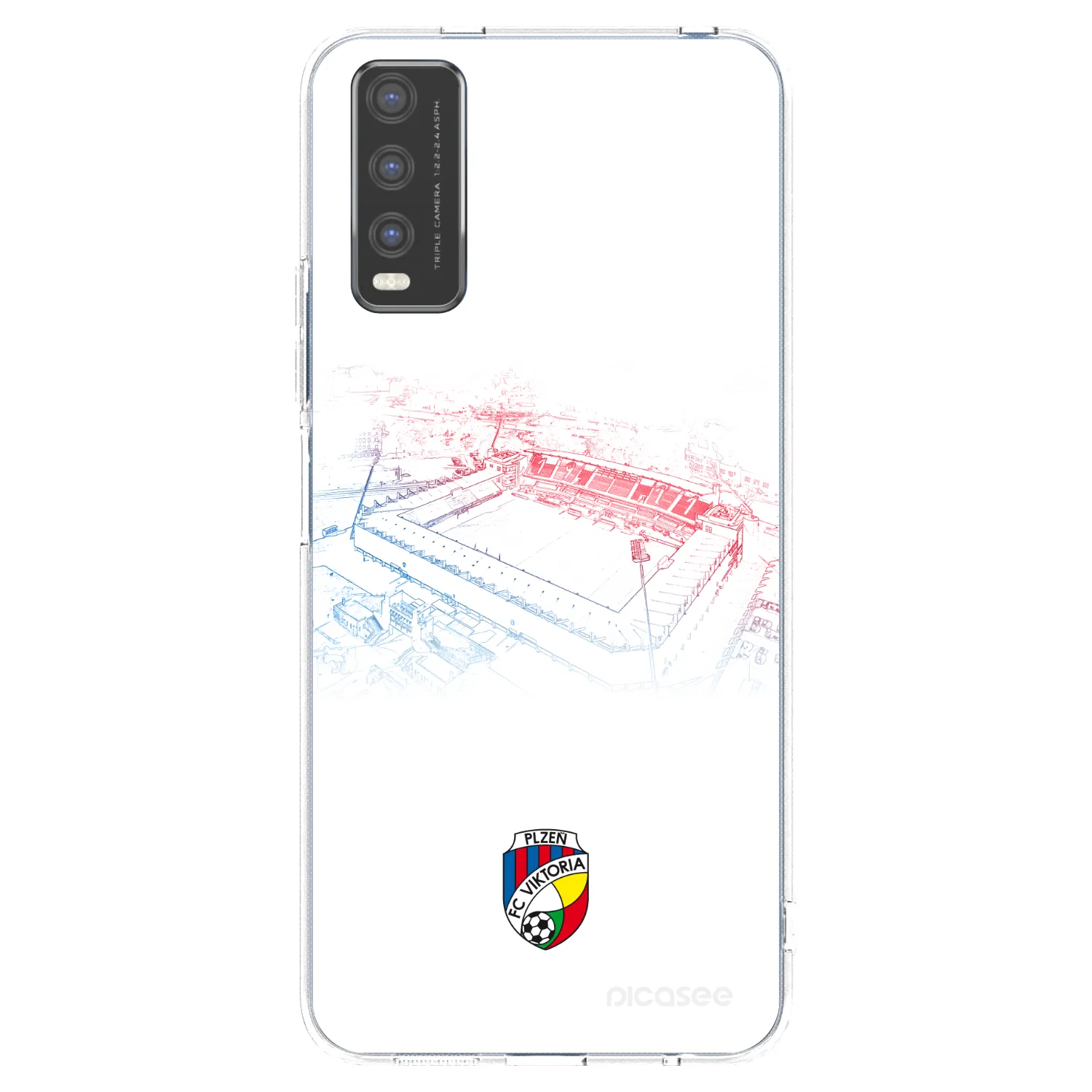 Picasee silikonový průhledný obal pro Vivo Y20s - FC Viktoria Plzeň C