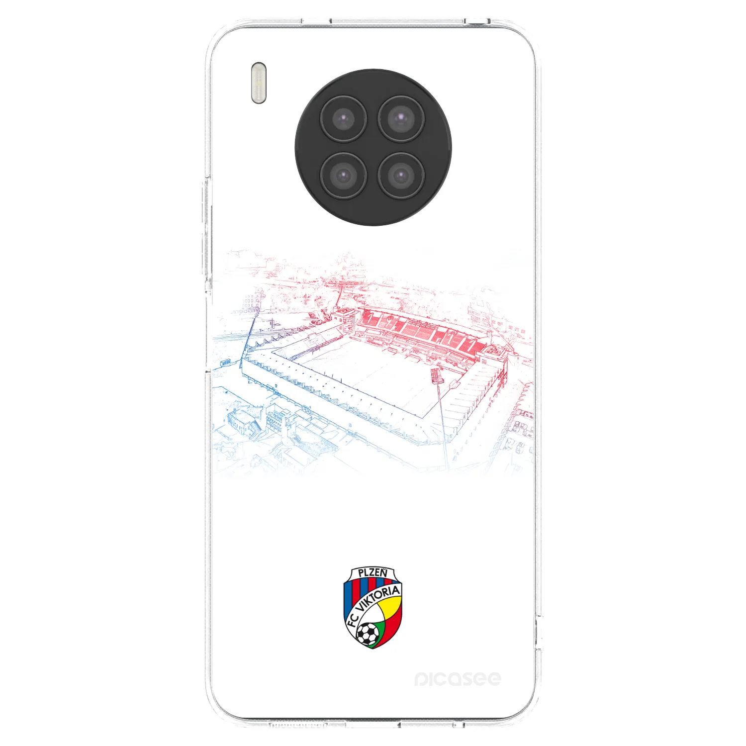 Picasee silikonový průhledný obal pro Huawei Nova 8i - FC Viktoria Plzeň C
