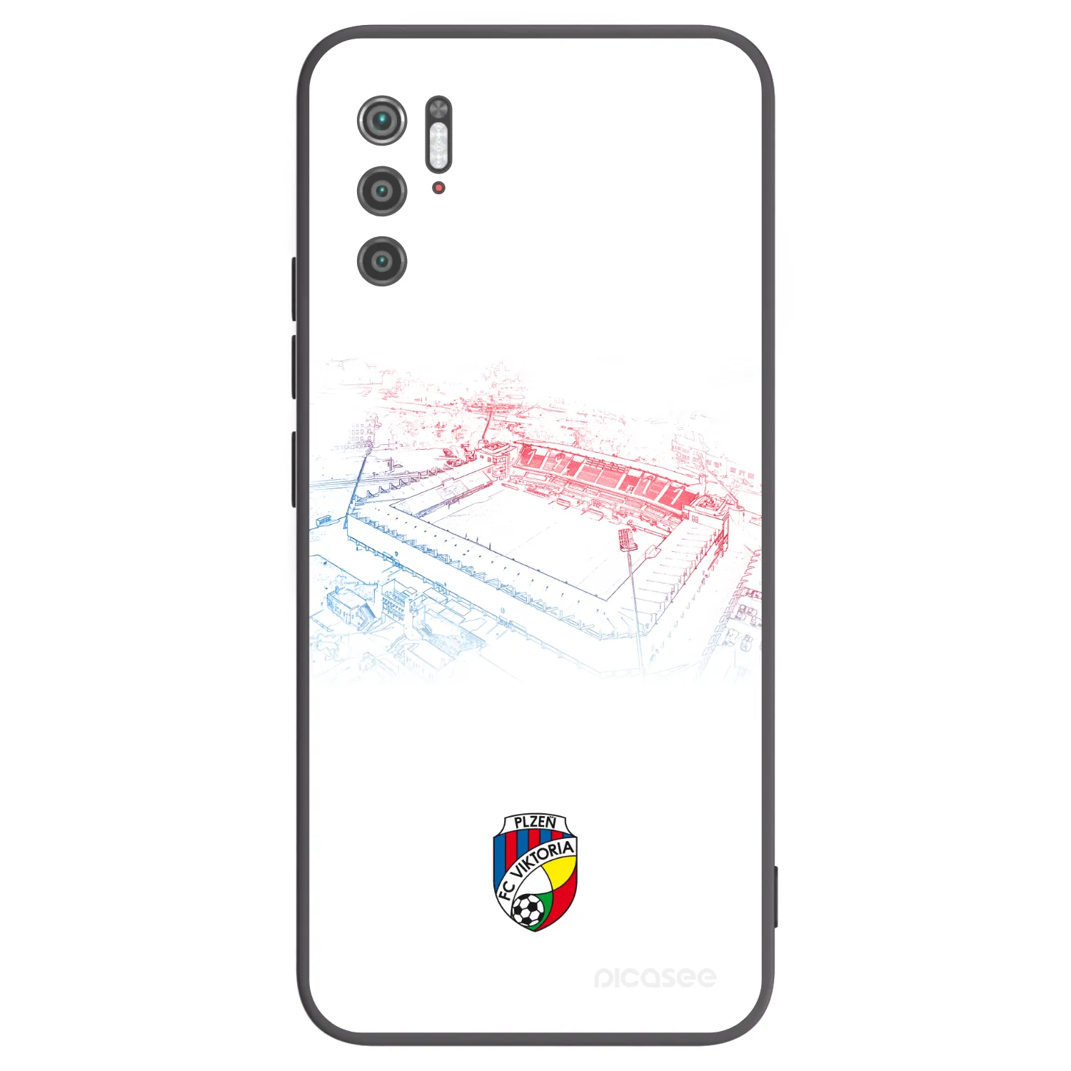 Picasee silikonový černý obal pro Xiaomi Poco M3 Pro 5G - FC Viktoria Plzeň C