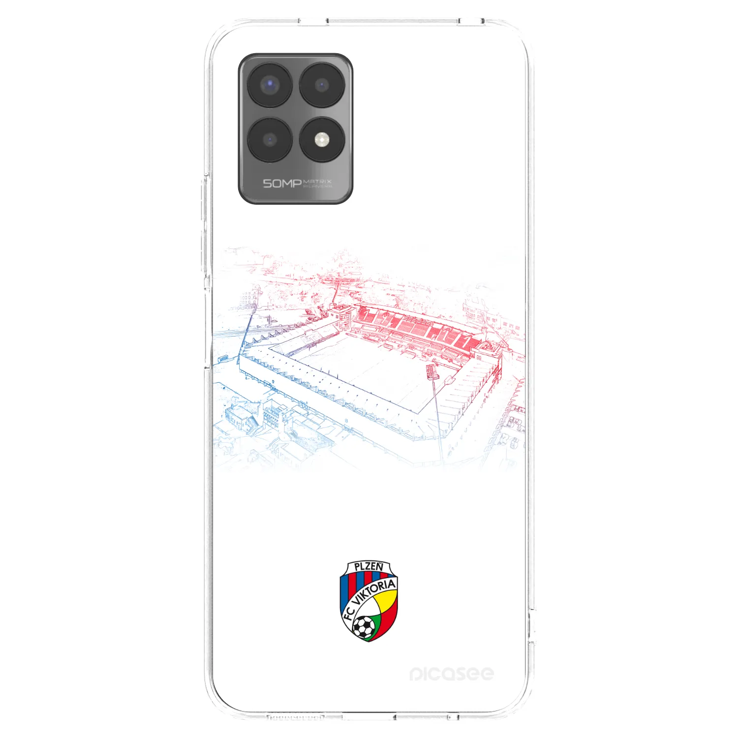 Picasee silikonový průhledný obal pro Realme 8i - FC Viktoria Plzeň C