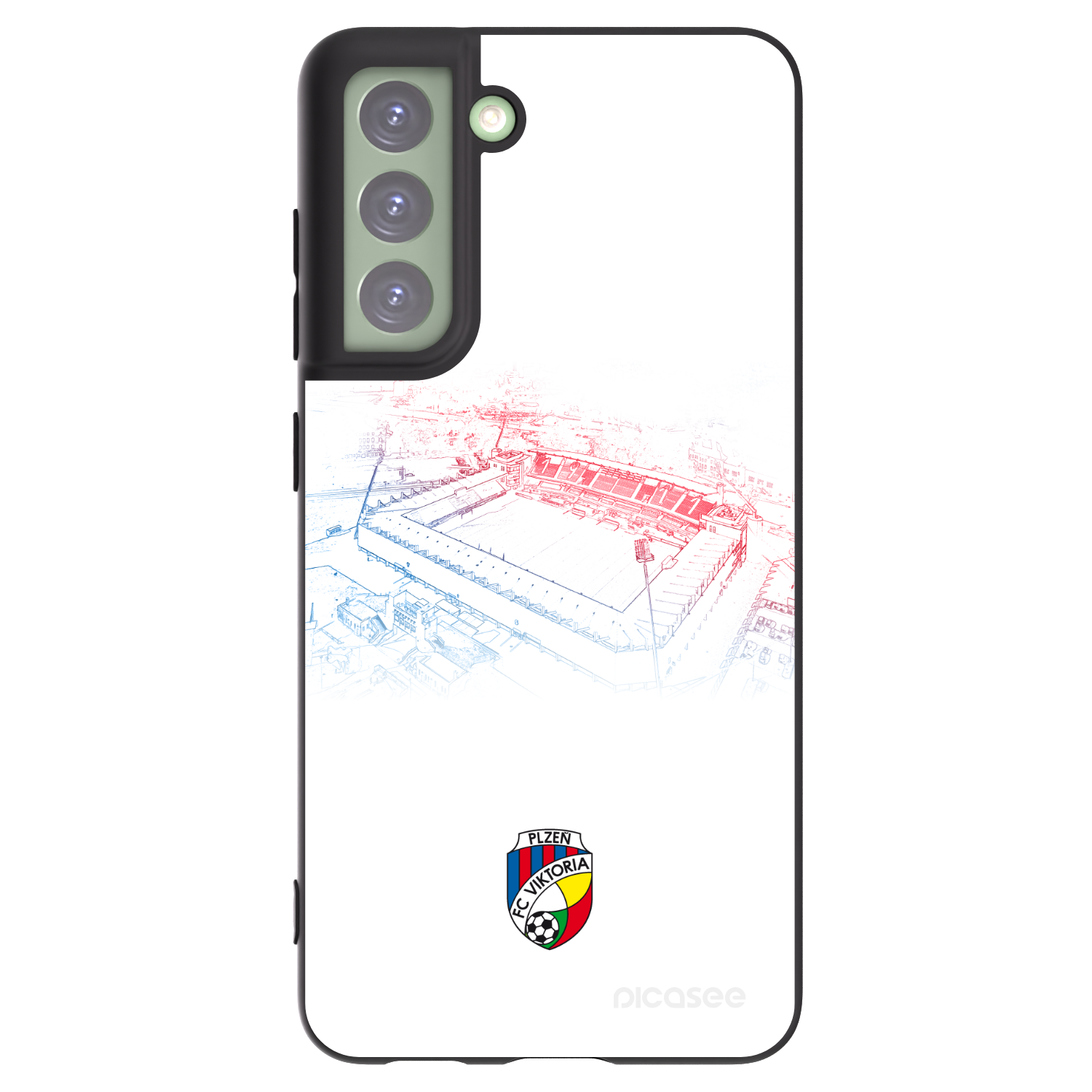 Picasee silikonový černý obal pro Samsung Galaxy S21 FE 5G - FC Viktoria Plzeň C