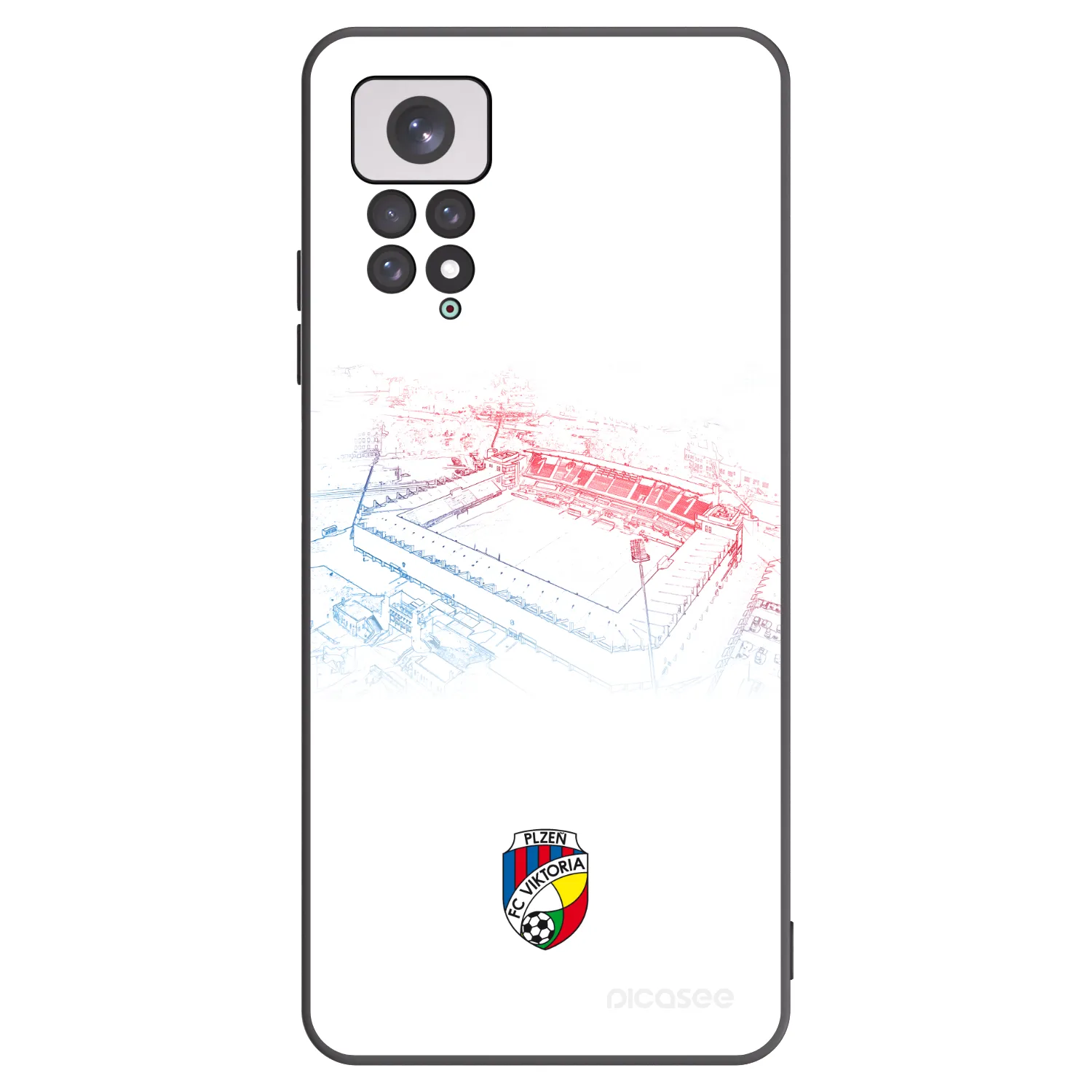 Picasee silikonový černý obal pro Xiaomi Redmi Note 11 - FC Viktoria Plzeň C