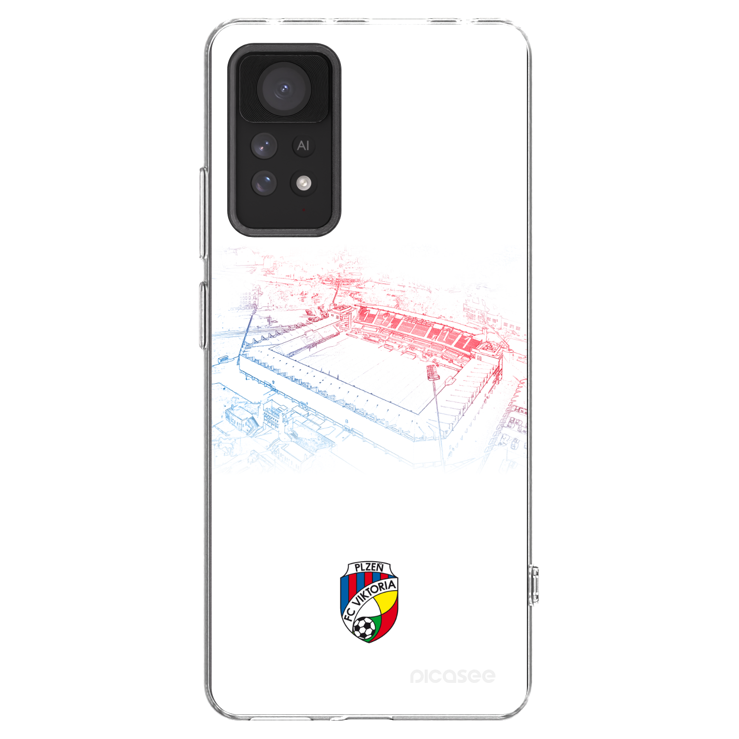 Picasee silikonový průhledný obal pro Xiaomi Redmi Note 11 Pro 5G - FC Viktoria Plzeň C