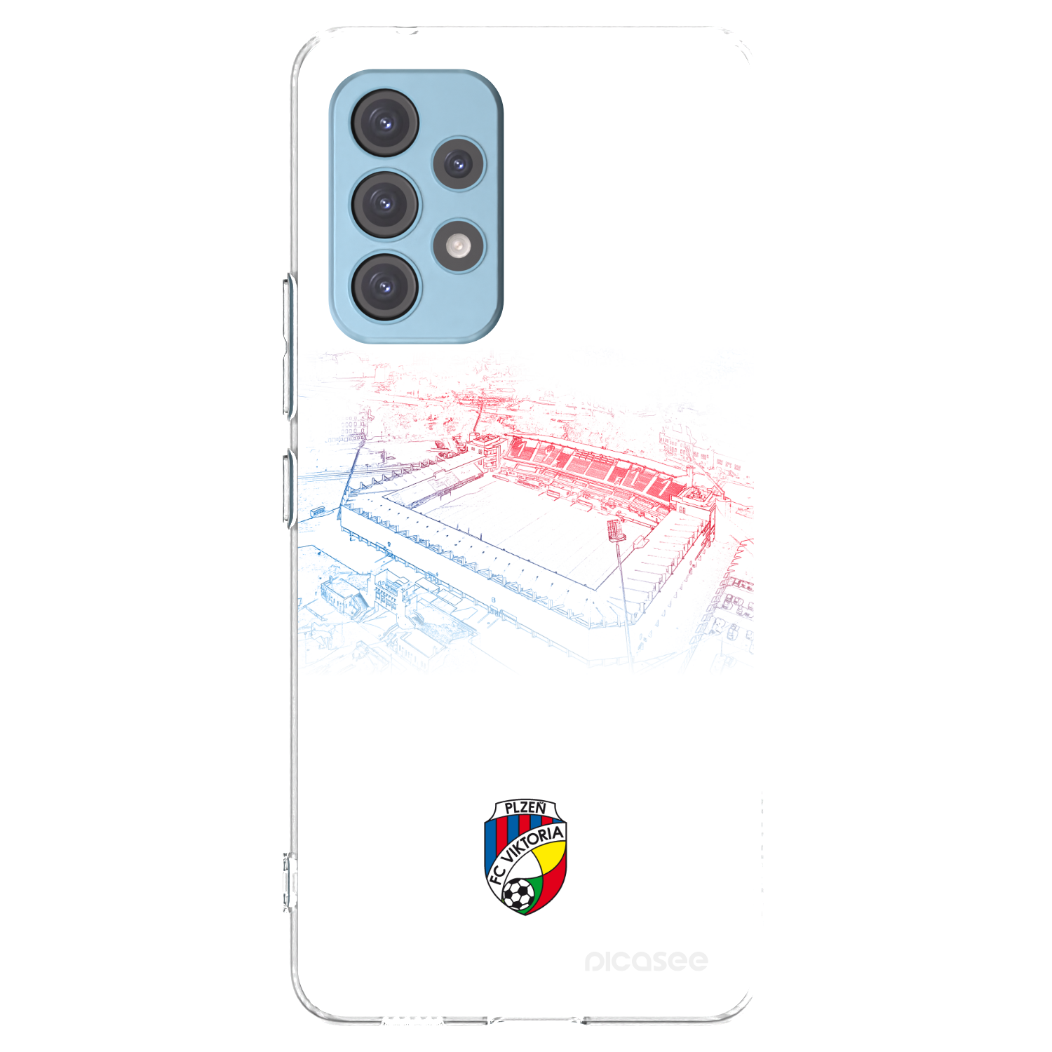 Picasee silikonový průhledný obal pro Samsung Galaxy A53 5G A536 - FC Viktoria Plzeň C