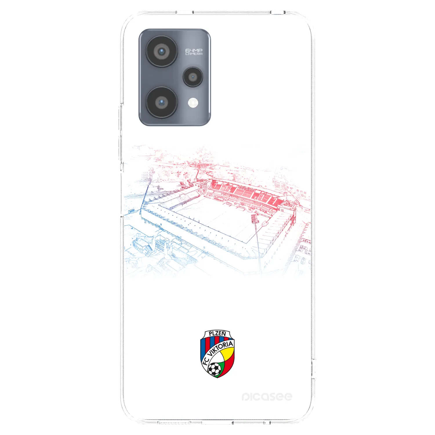 Picasee silikonový průhledný obal pro Realme 9 Pro 5G - FC Viktoria Plzeň C