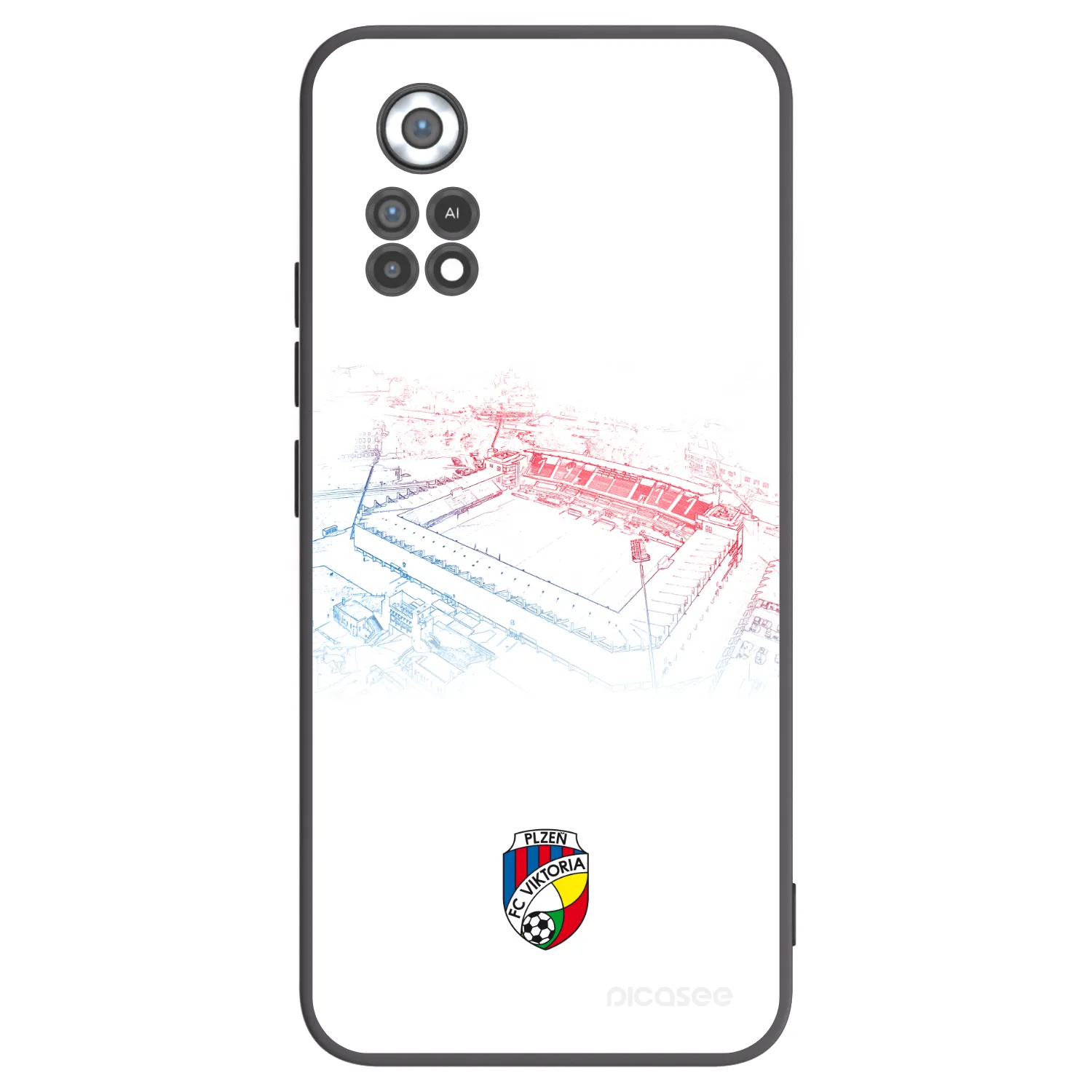 Picasee silikonový černý obal pro Xiaomi Poco X4 Pro 5G - FC Viktoria Plzeň C