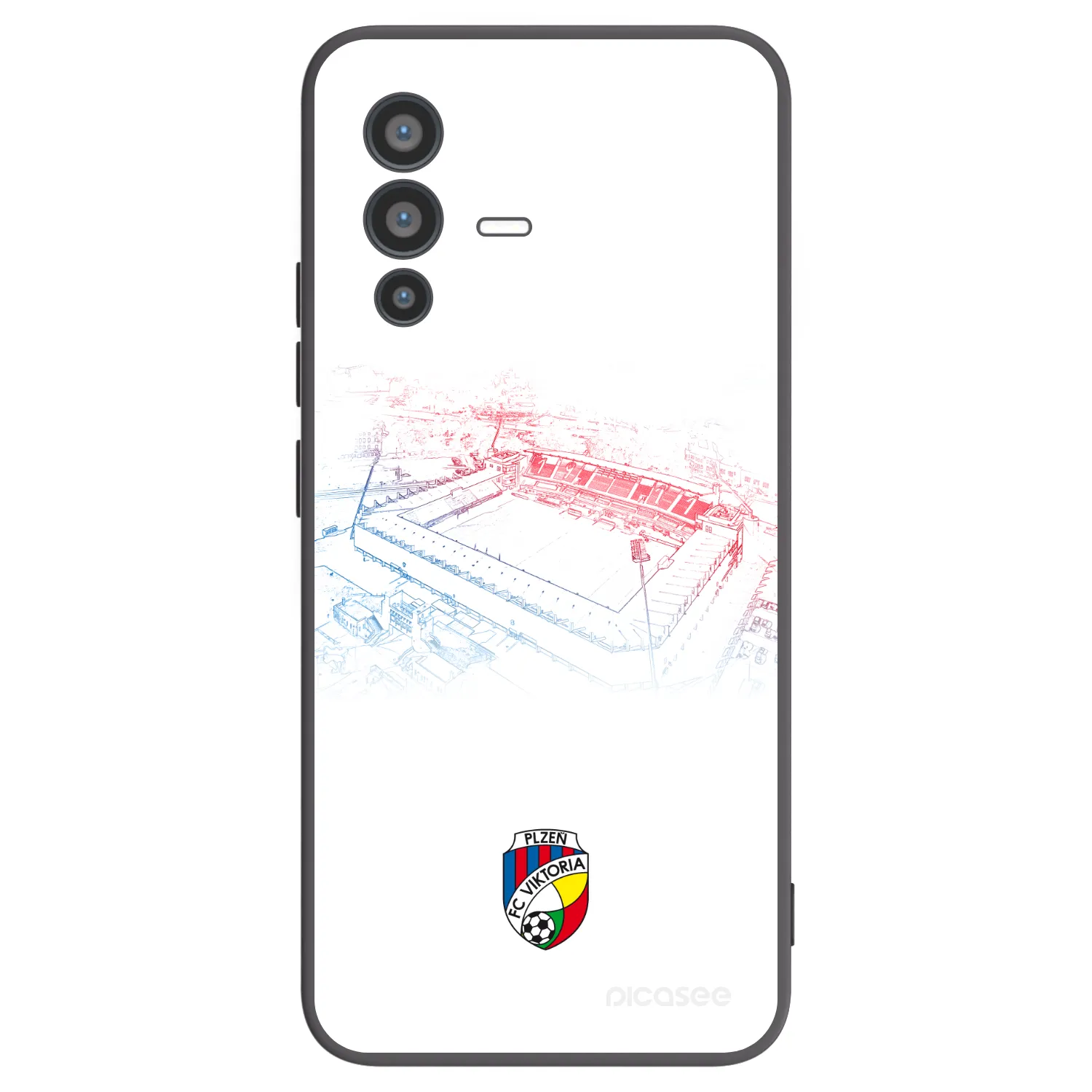 Picasee silikonový černý obal pro Vivo V23 5G - FC Viktoria Plzeň C