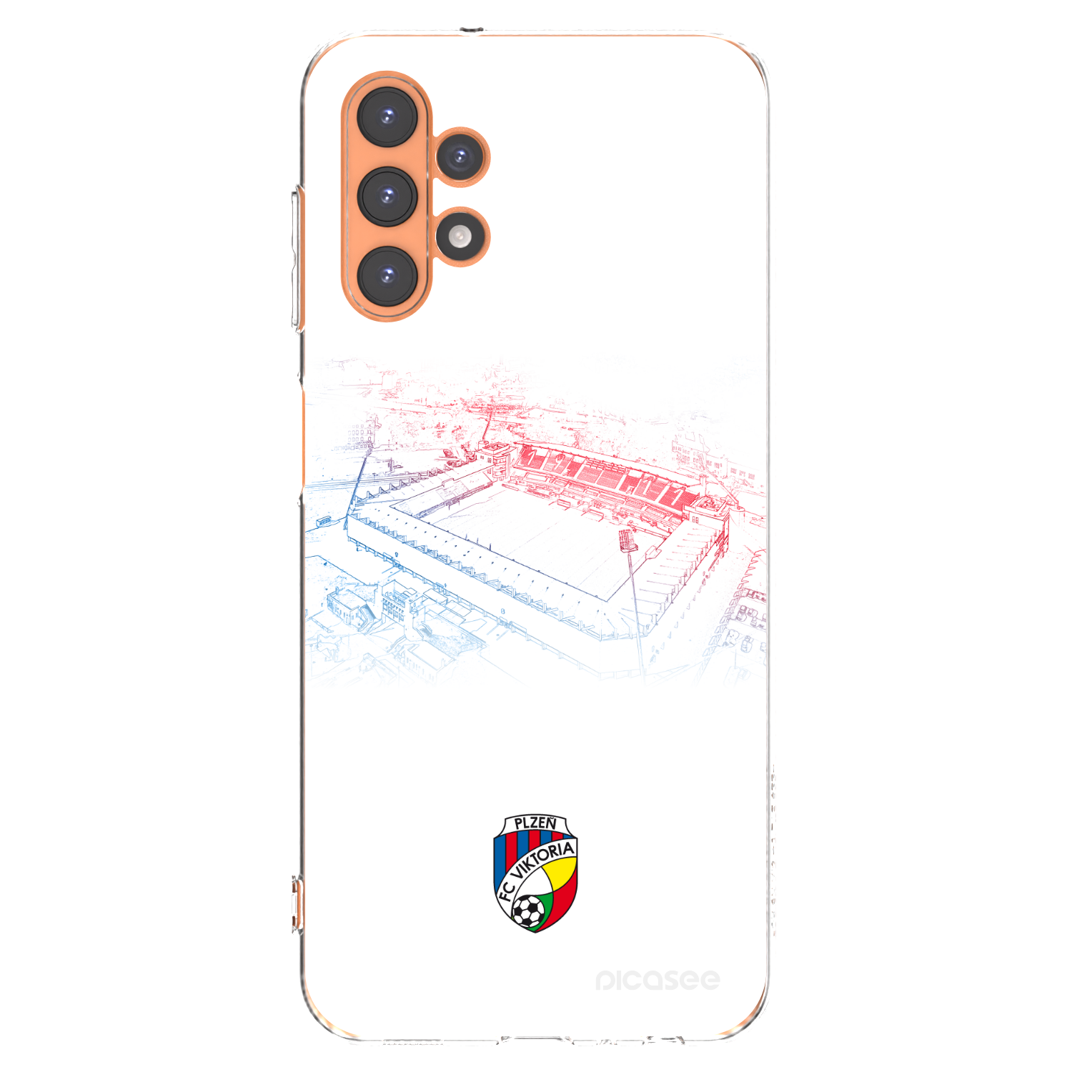 Picasee silikonový průhledný obal pro Samsung Galaxy A13 4G A135 - FC Viktoria Plzeň C
