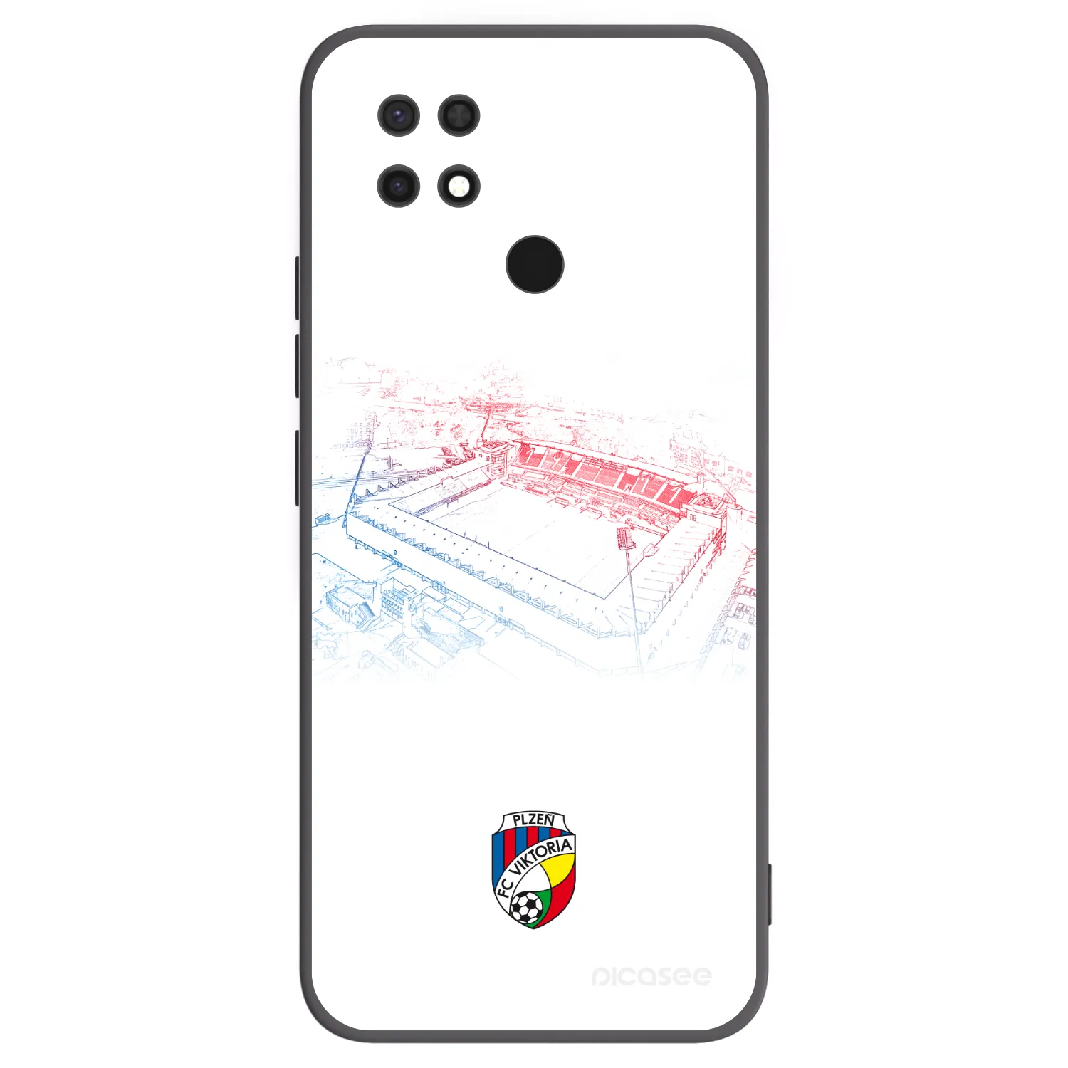 Picasee silikonový černý obal pro Xiaomi Redmi 10C - FC Viktoria Plzeň C
