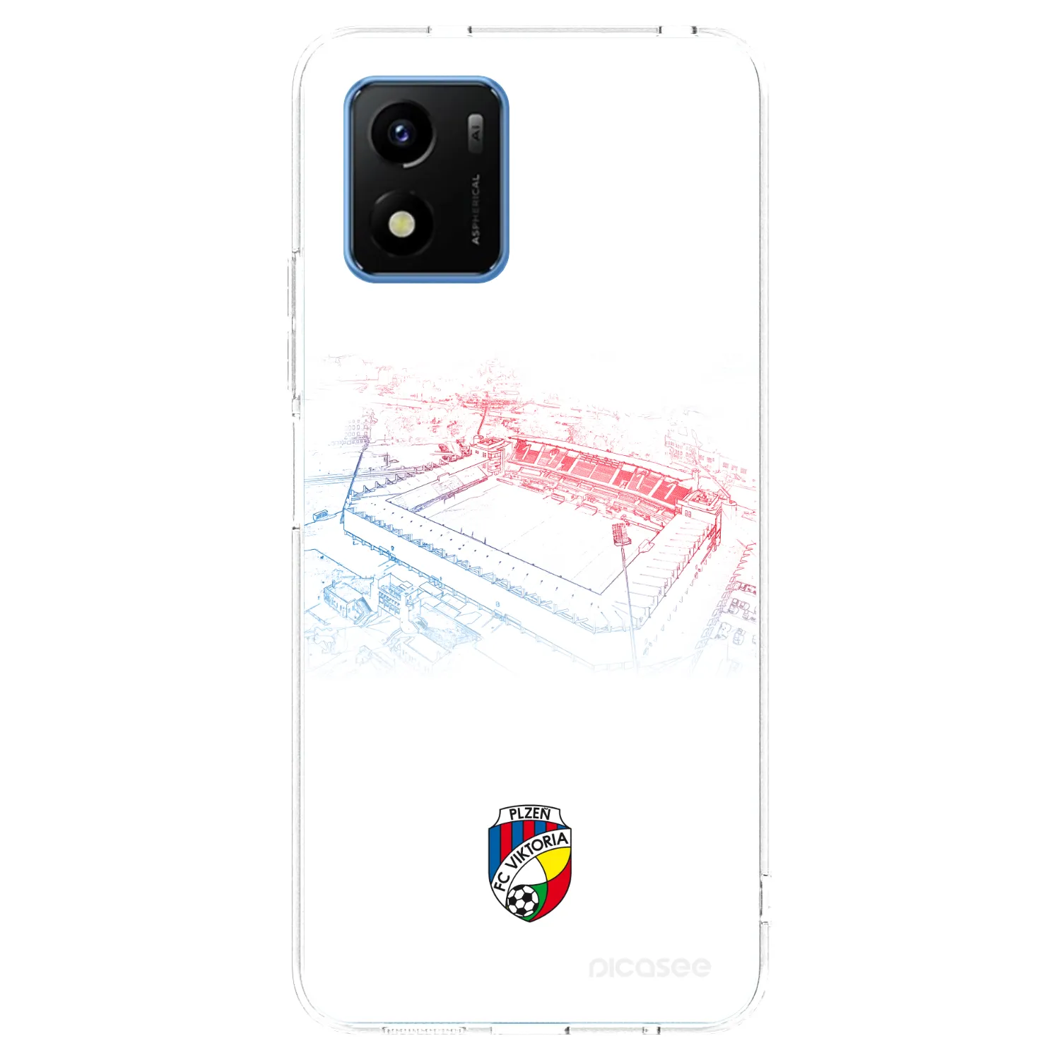 Picasee silikonový průhledný obal pro Vivo Y01 - FC Viktoria Plzeň C