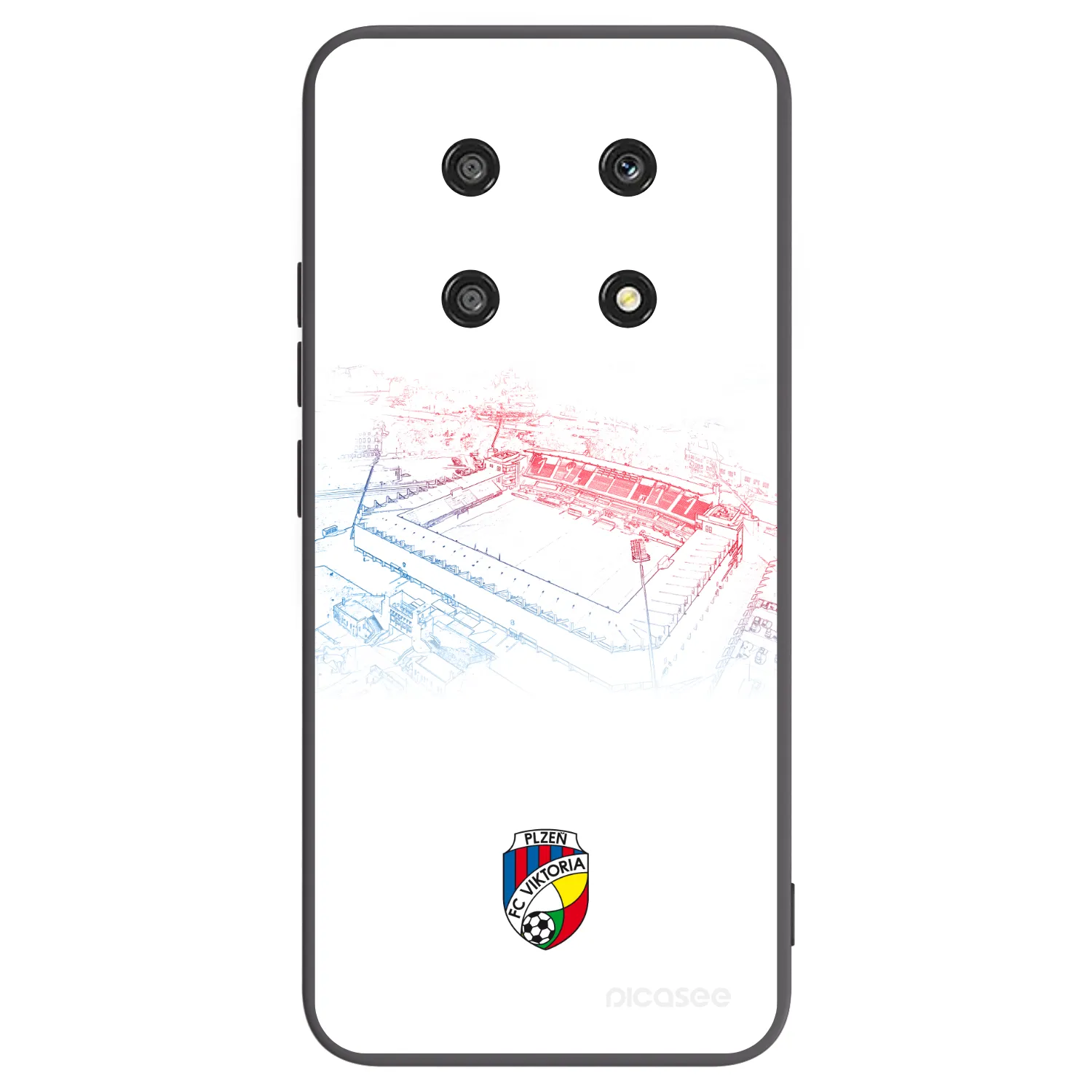 Picasee silikonový černý obal pro Honor Magic4 Lite 5G - FC Viktoria Plzeň C