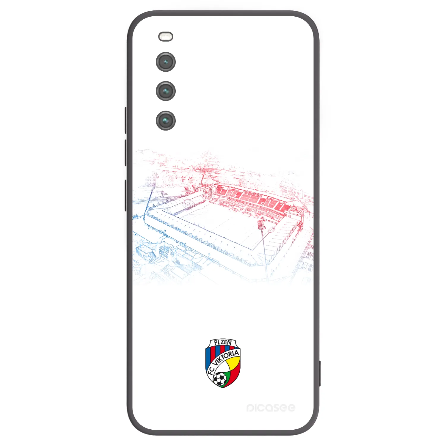 Picasee silikonový černý obal pro Sony Xperia 10 IV 5G - FC Viktoria Plzeň C