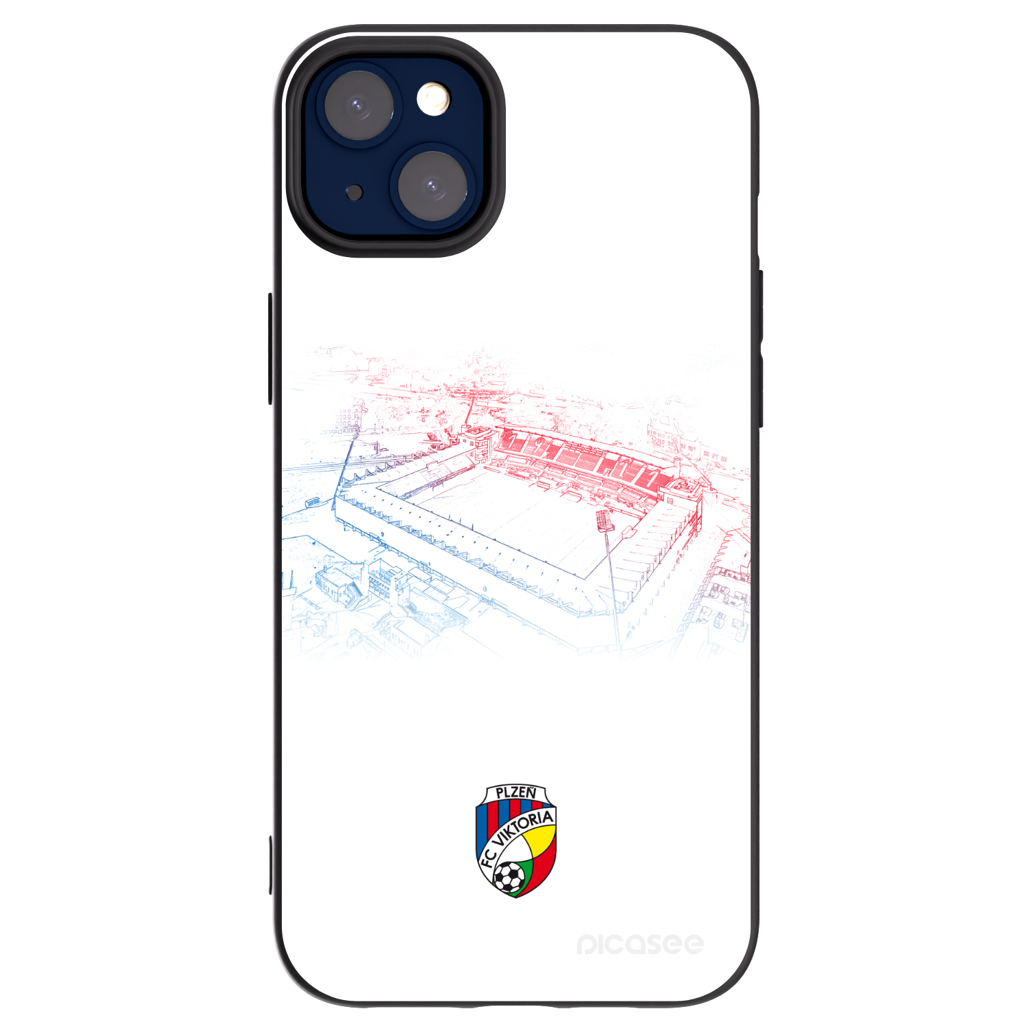 Picasee silikonový černý obal pro Apple iPhone 14 Plus - FC Viktoria Plzeň C