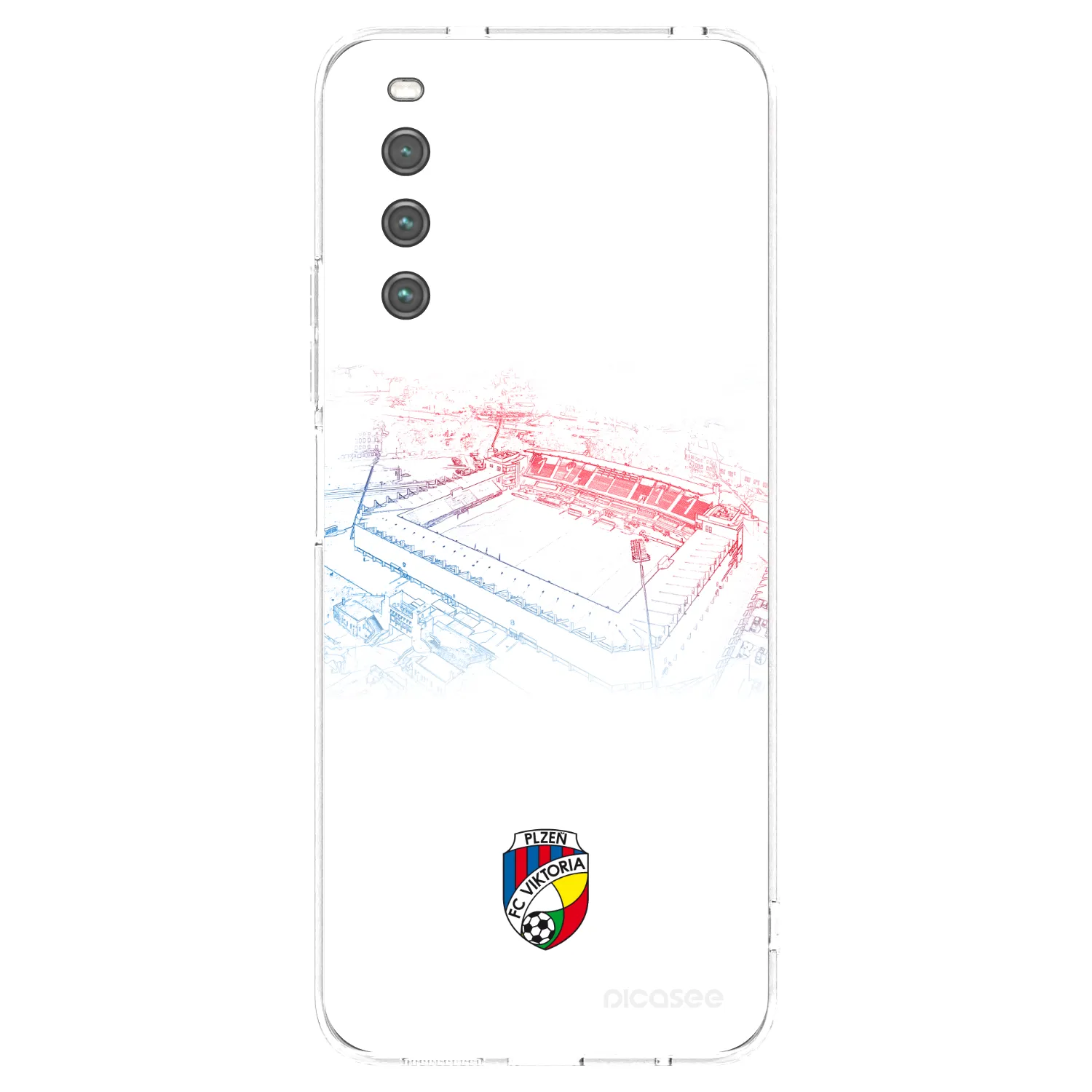 Picasee silikonový průhledný obal pro Sony Xperia 10 IV 5G - FC Viktoria Plzeň C