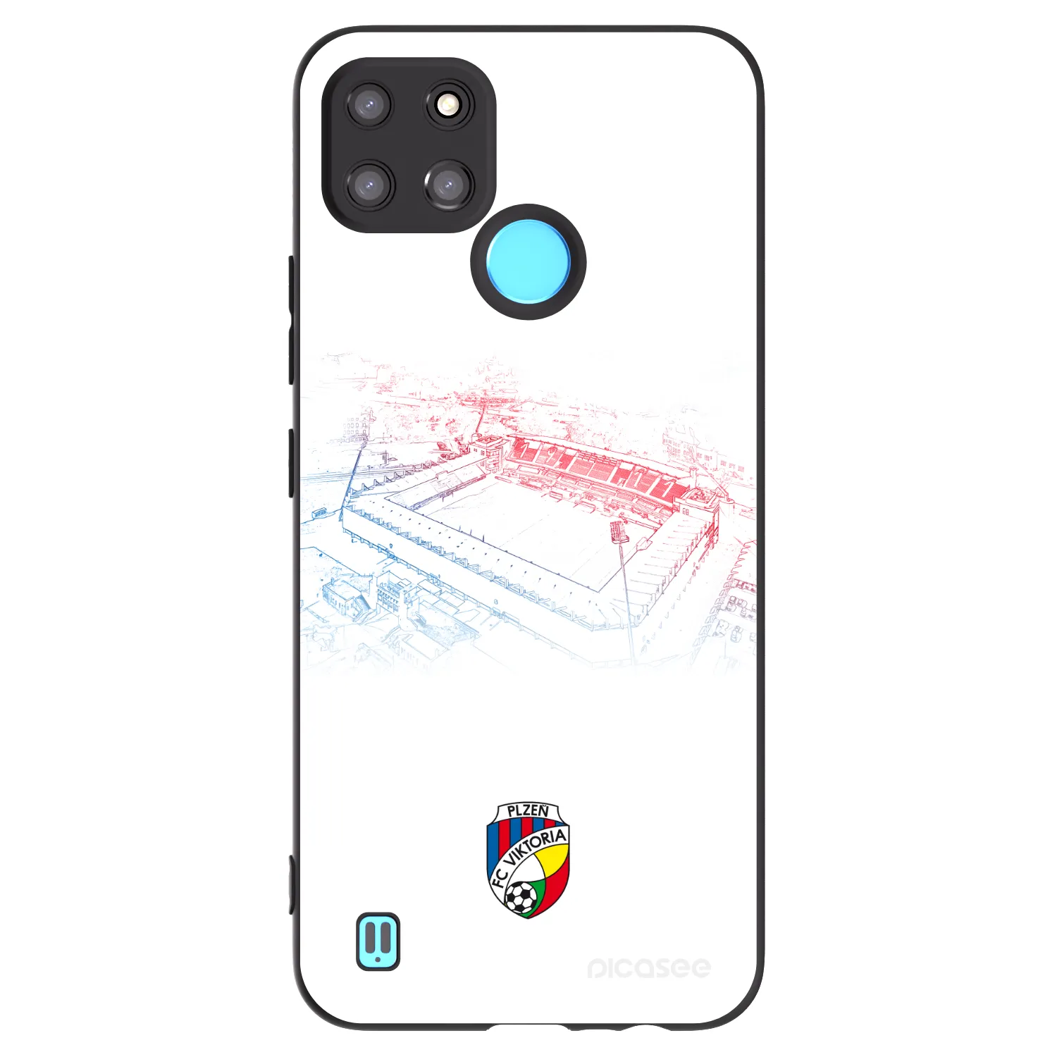 Picasee silikonový černý obal pro Realme C21Y - FC Viktoria Plzeň C
