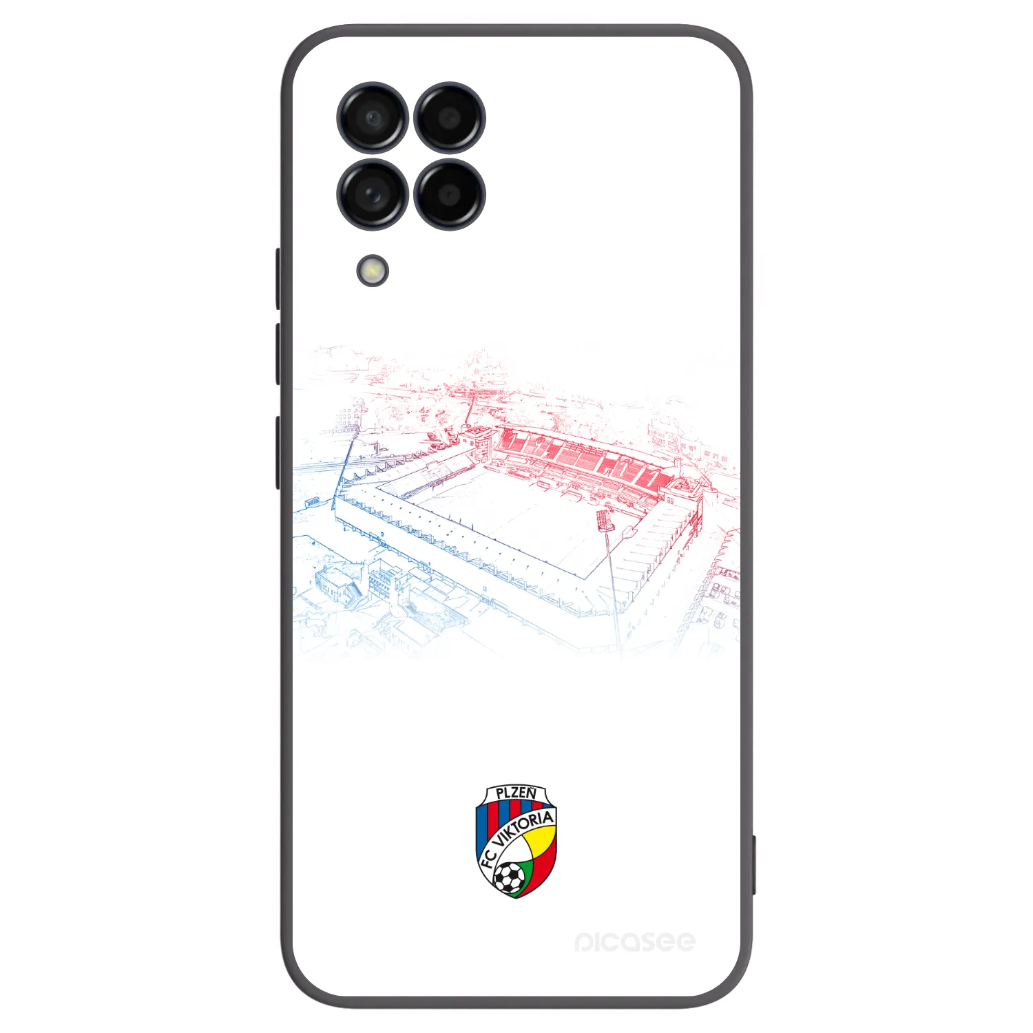 Picasee silikonový černý obal pro Samsung Galaxy M53 5G - FC Viktoria Plzeň C