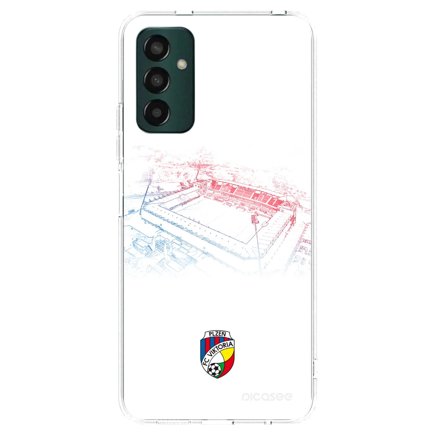 Picasee silikonový průhledný obal pro Samsung Galaxy M13 M135F - FC Viktoria Plzeň C