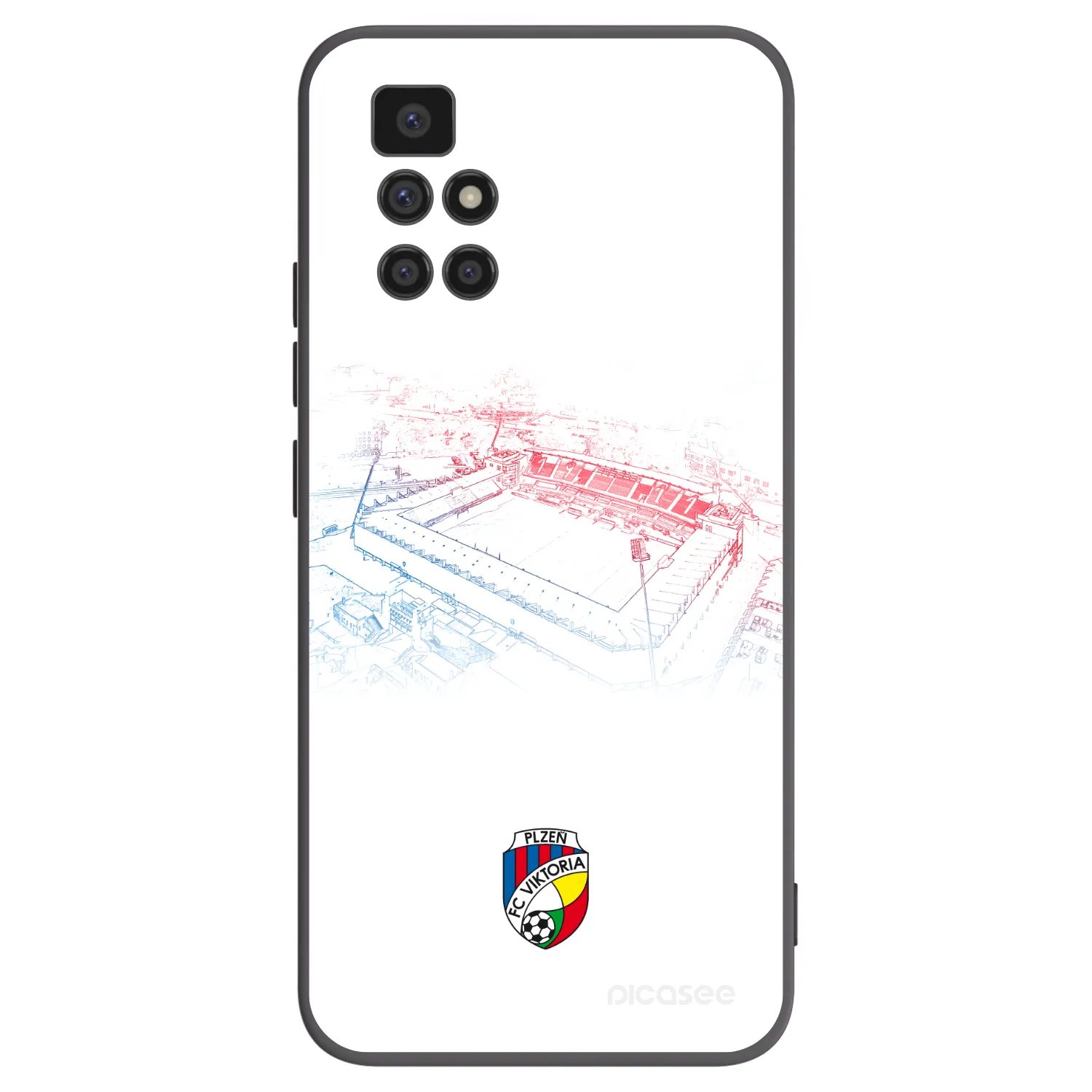 Picasee silikonový černý obal pro Xiaomi Redmi 10 (2022) - FC Viktoria Plzeň C
